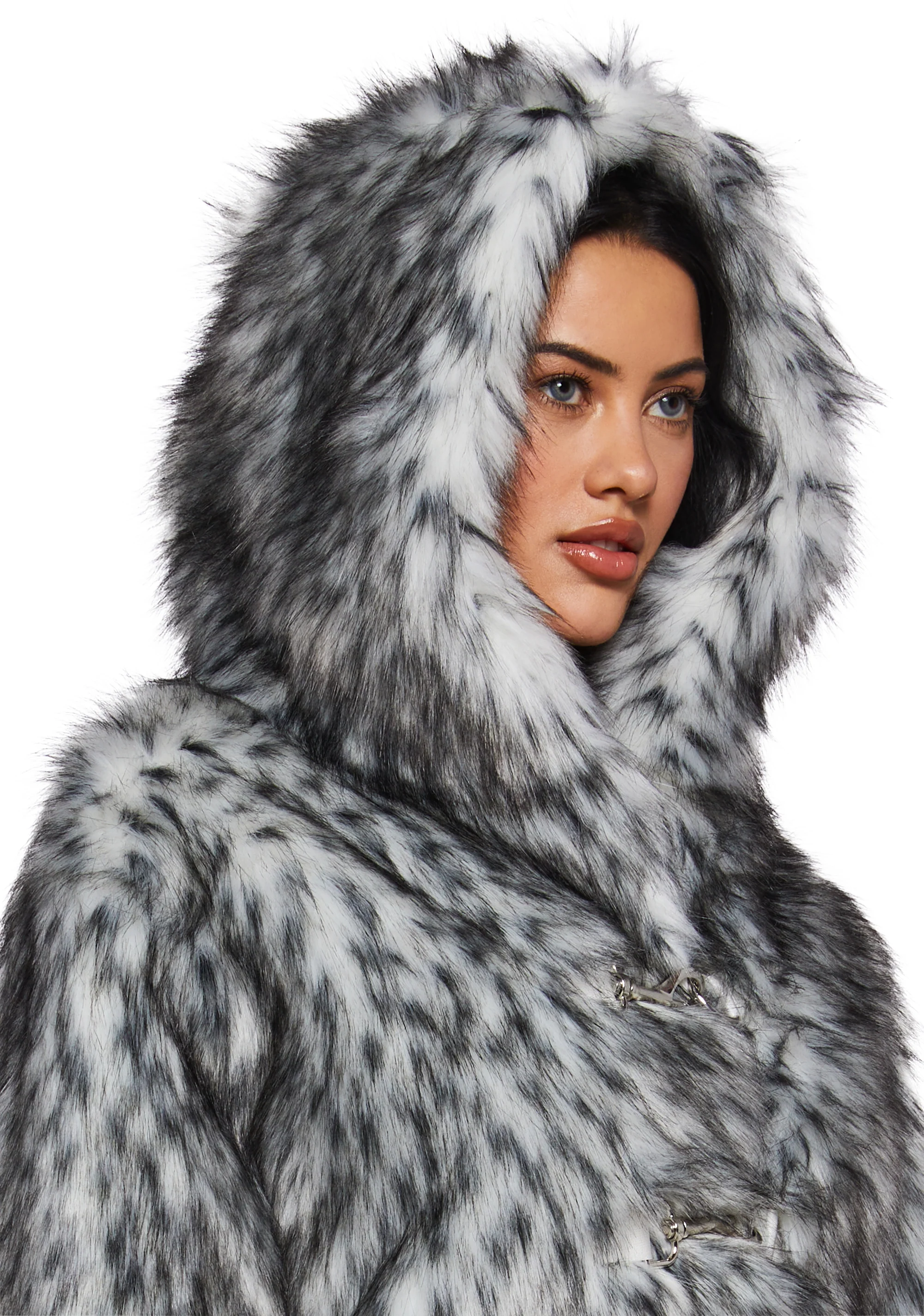 Julia Faux Fur Coat - Image 6