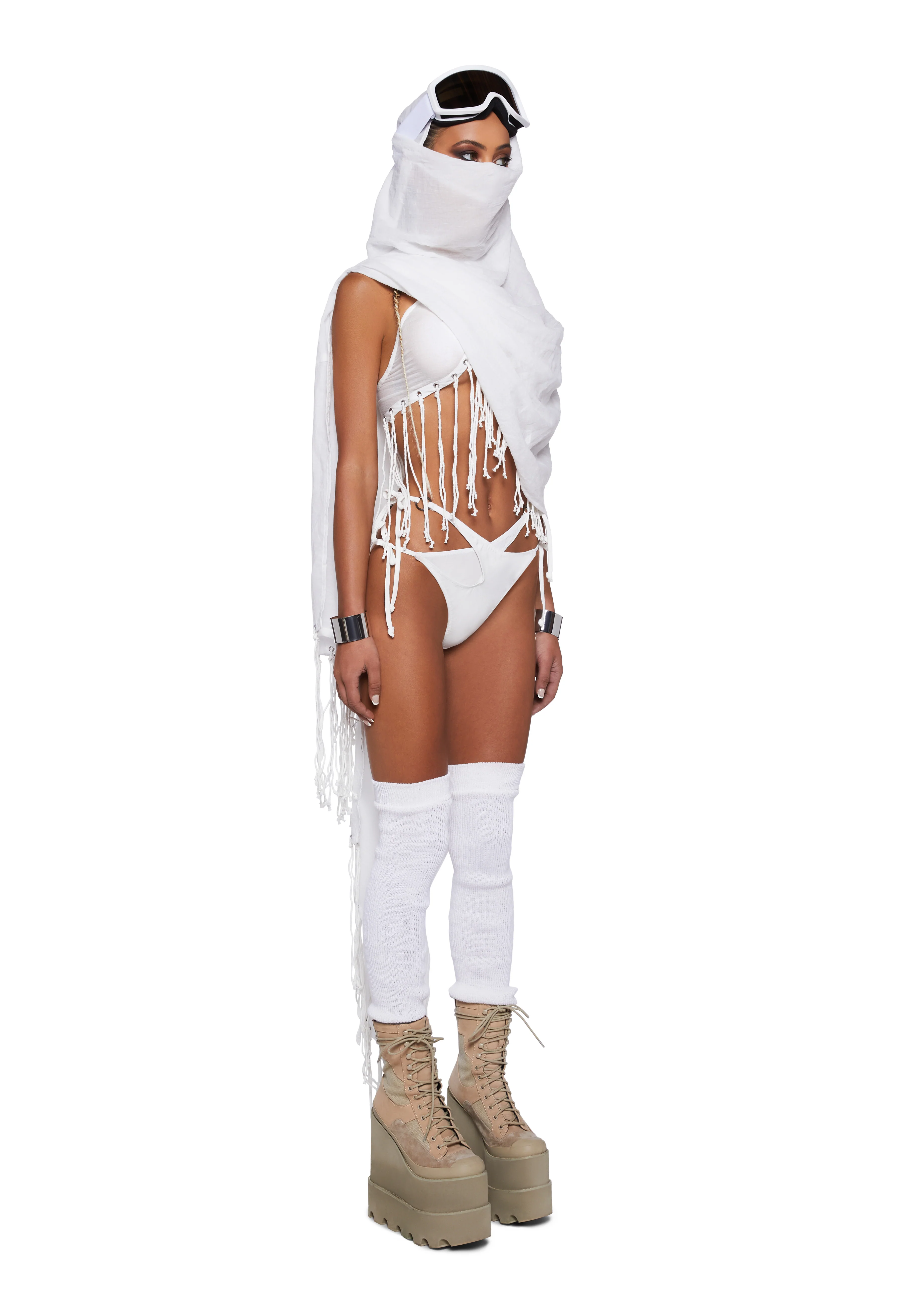 Just A Mirage Scarf - White - Image 3