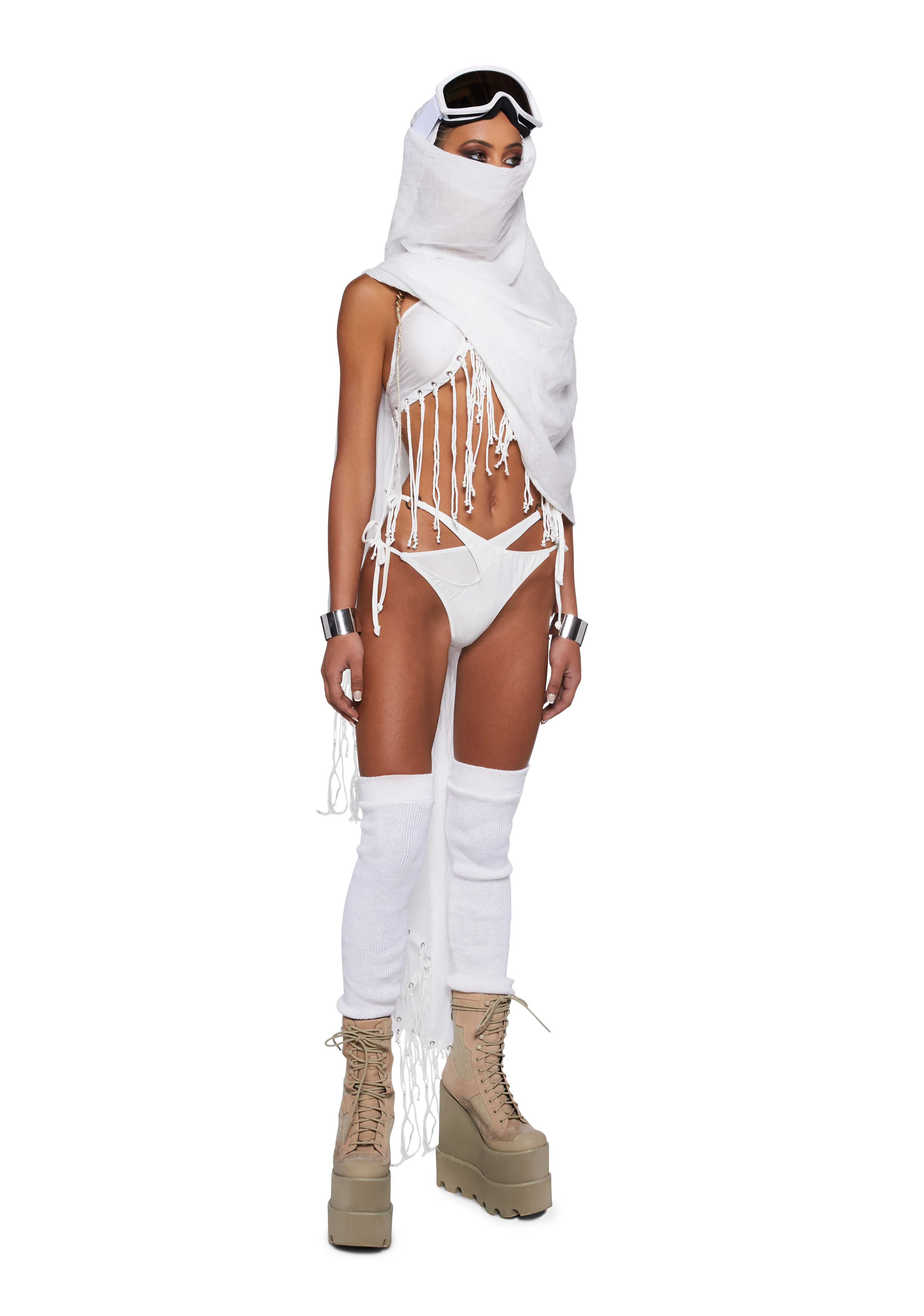 Just A Mirage Scarf - White - Image 5