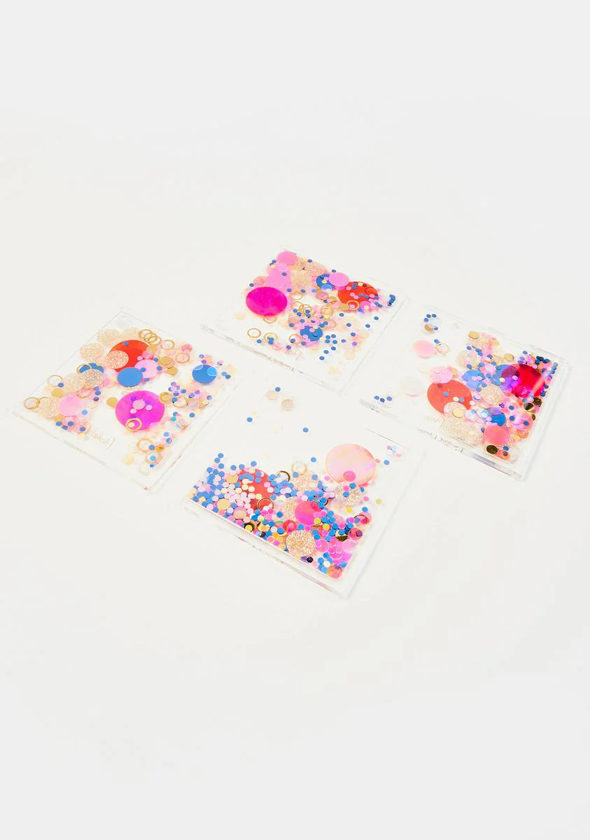 Just Coastin' Confetti Coasters - Image 2