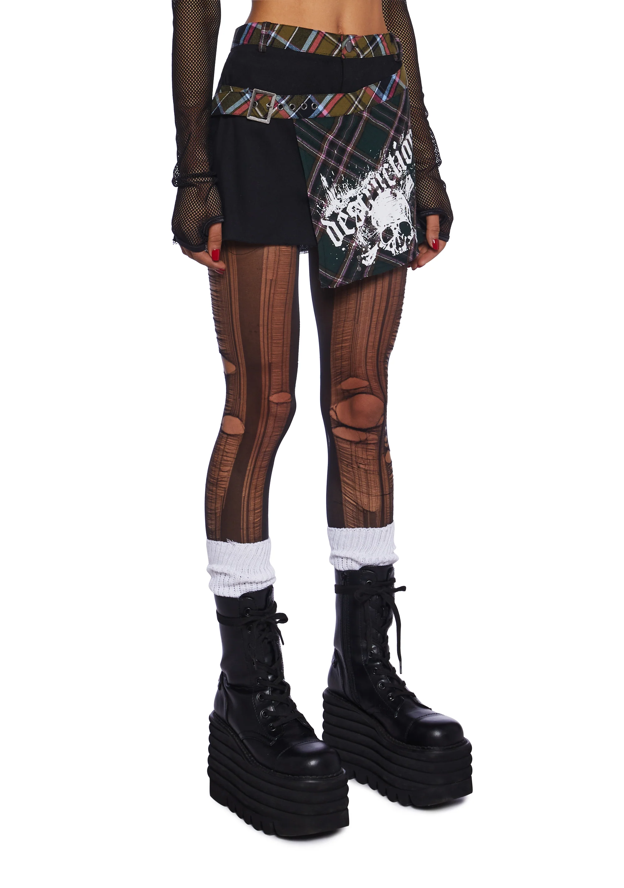 Just Destruction Mini Skirt - Image 3