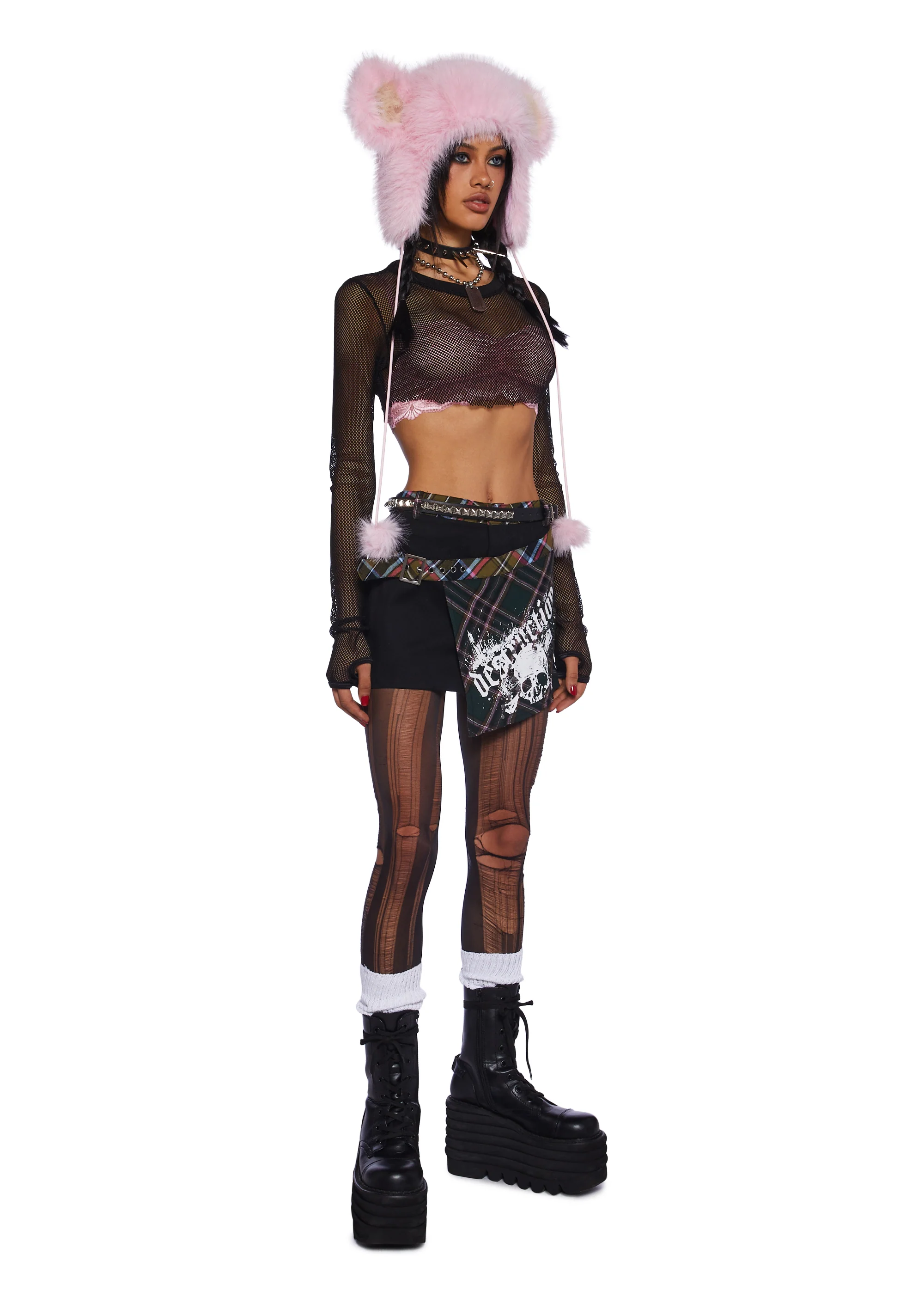 Just Destruction Mini Skirt - Image 4