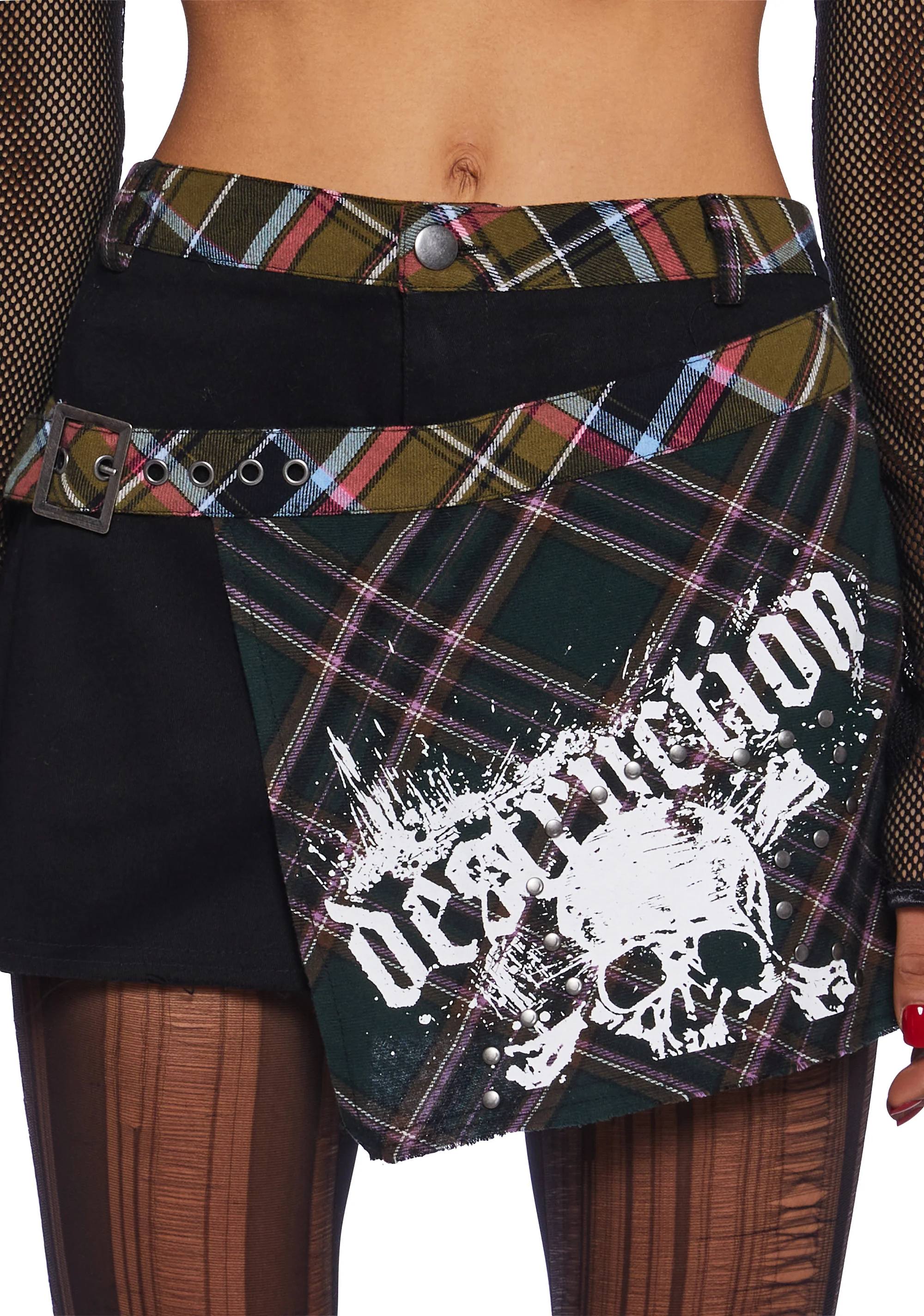 Just Destruction Mini Skirt - Image 6