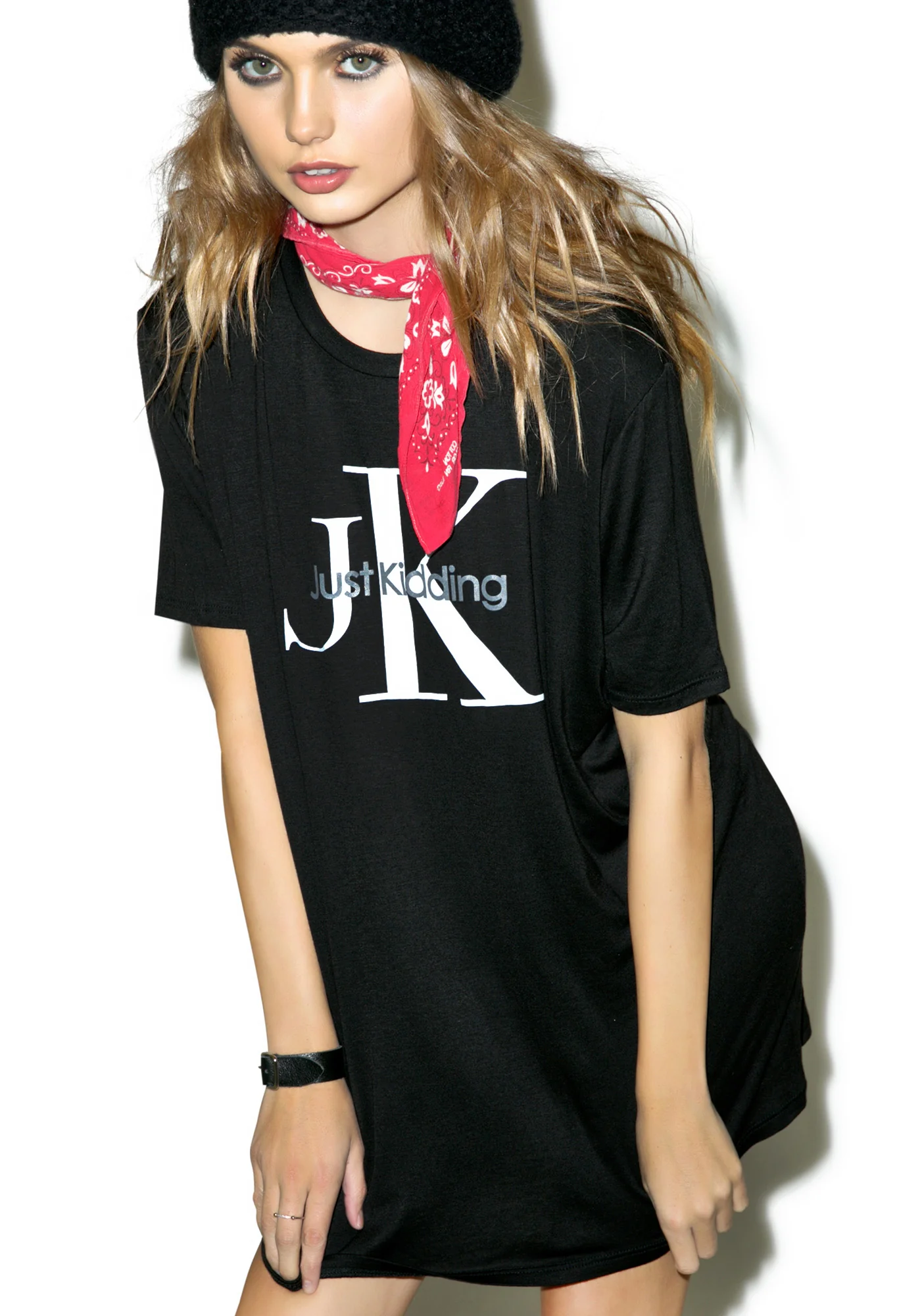 Just Kidding Oversized Tee - Image 3