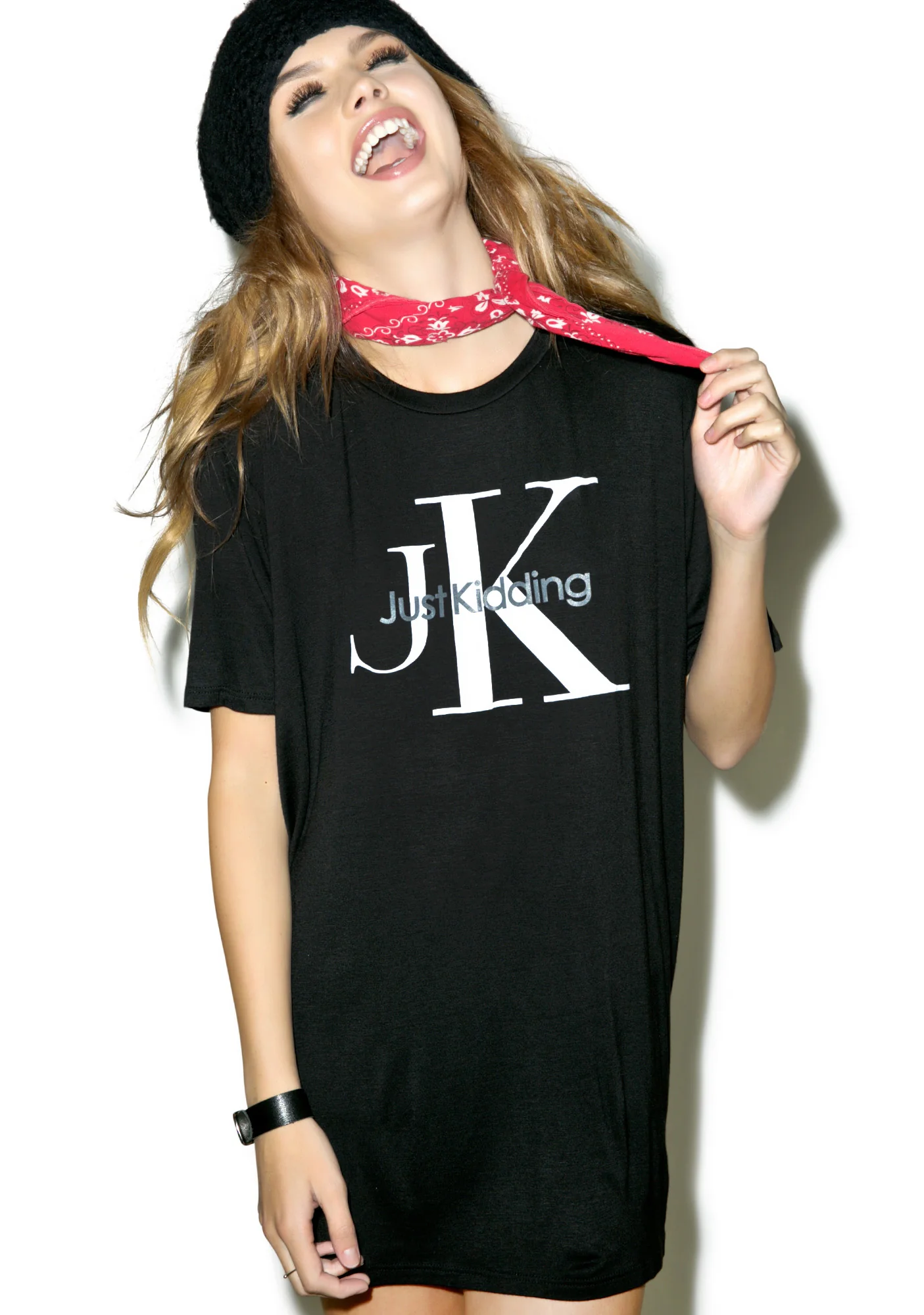 Just Kidding Oversized Tee - Image 4