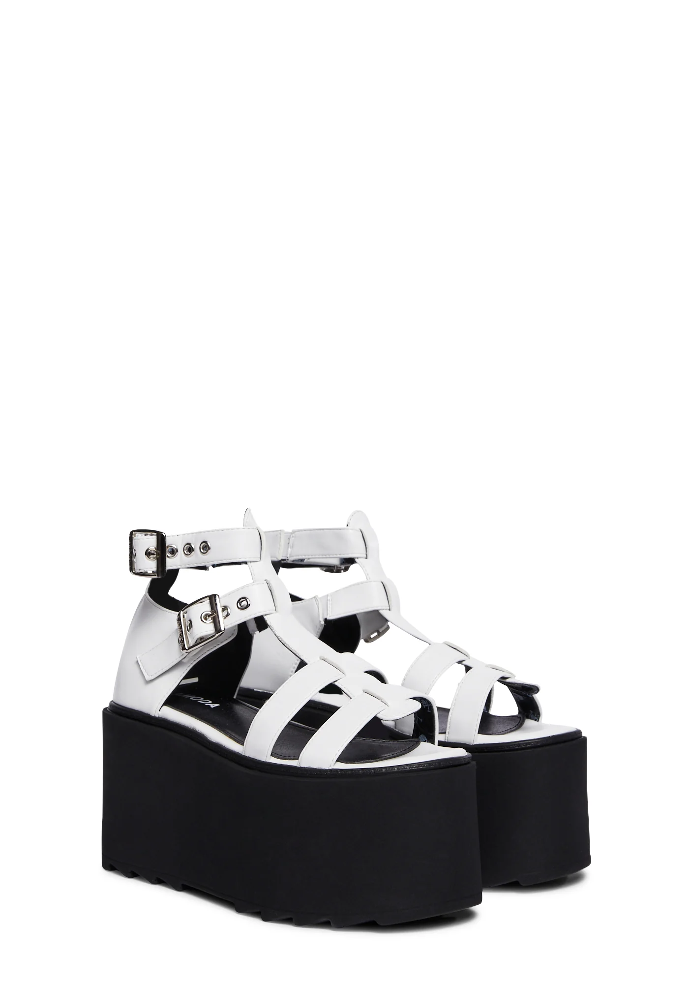 Just Peachy Platform Sandals - White - Image 4