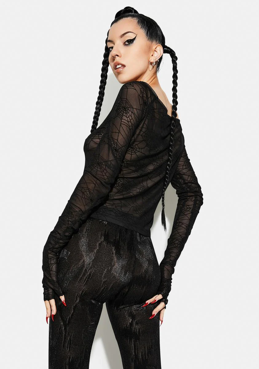 Just Widowed Sheer Top - Image 4