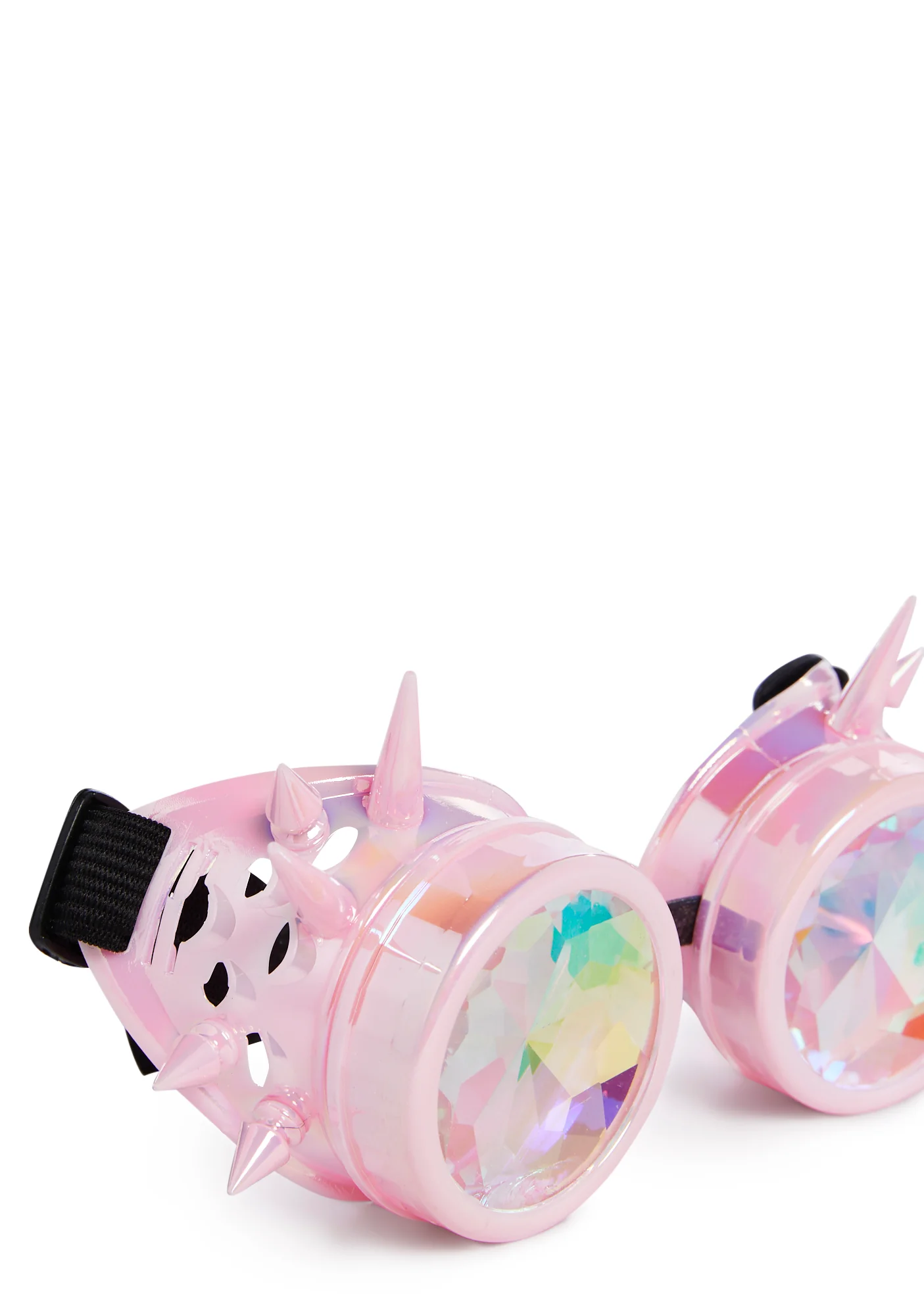 Kaleidoscope Eyes Spiked Goggles - Light Pink - Image 4