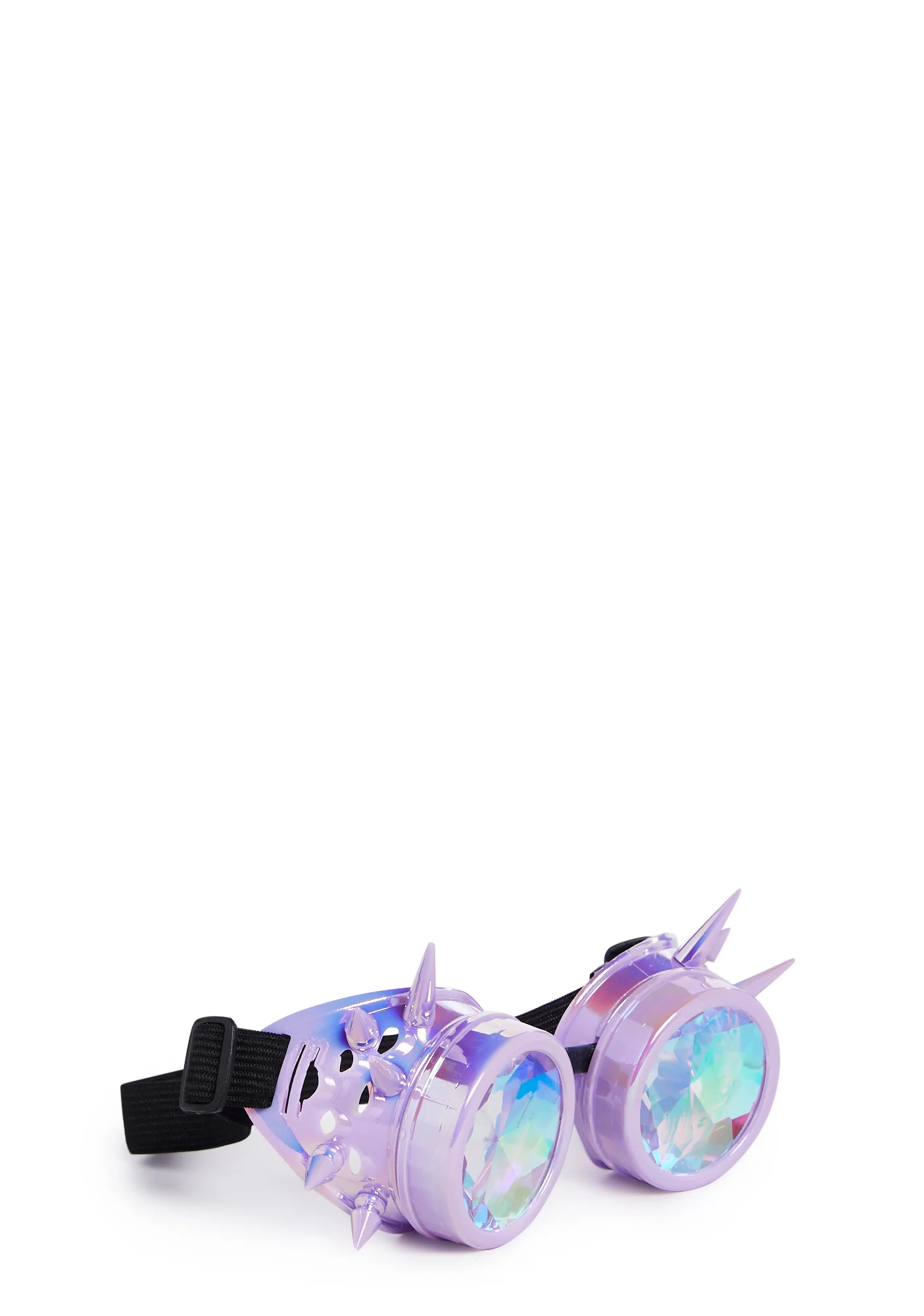 Kaleidoscope Eyes Spiked Goggles - Light Purple - Image 3
