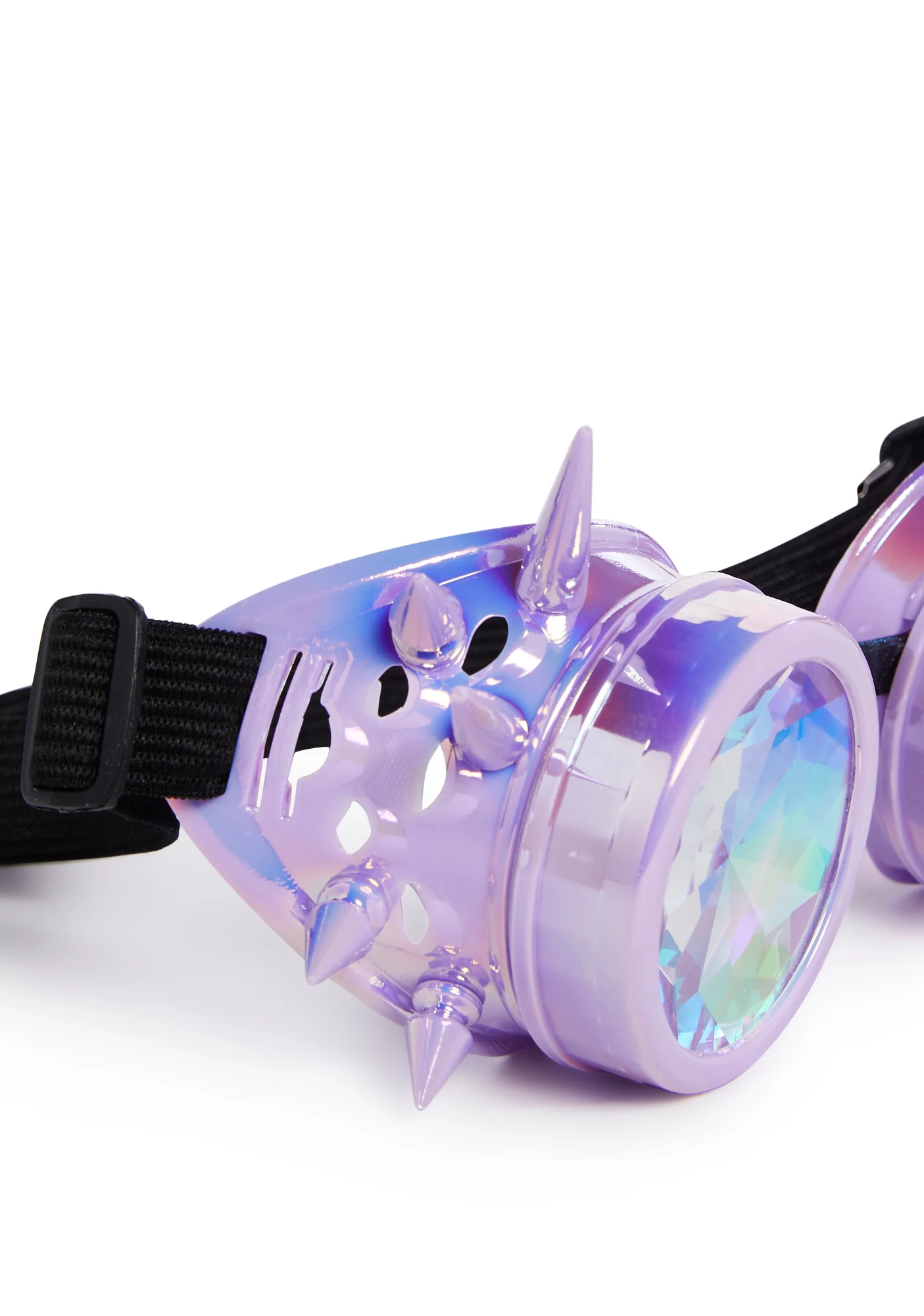Kaleidoscope Eyes Spiked Goggles - Light Purple - Image 4
