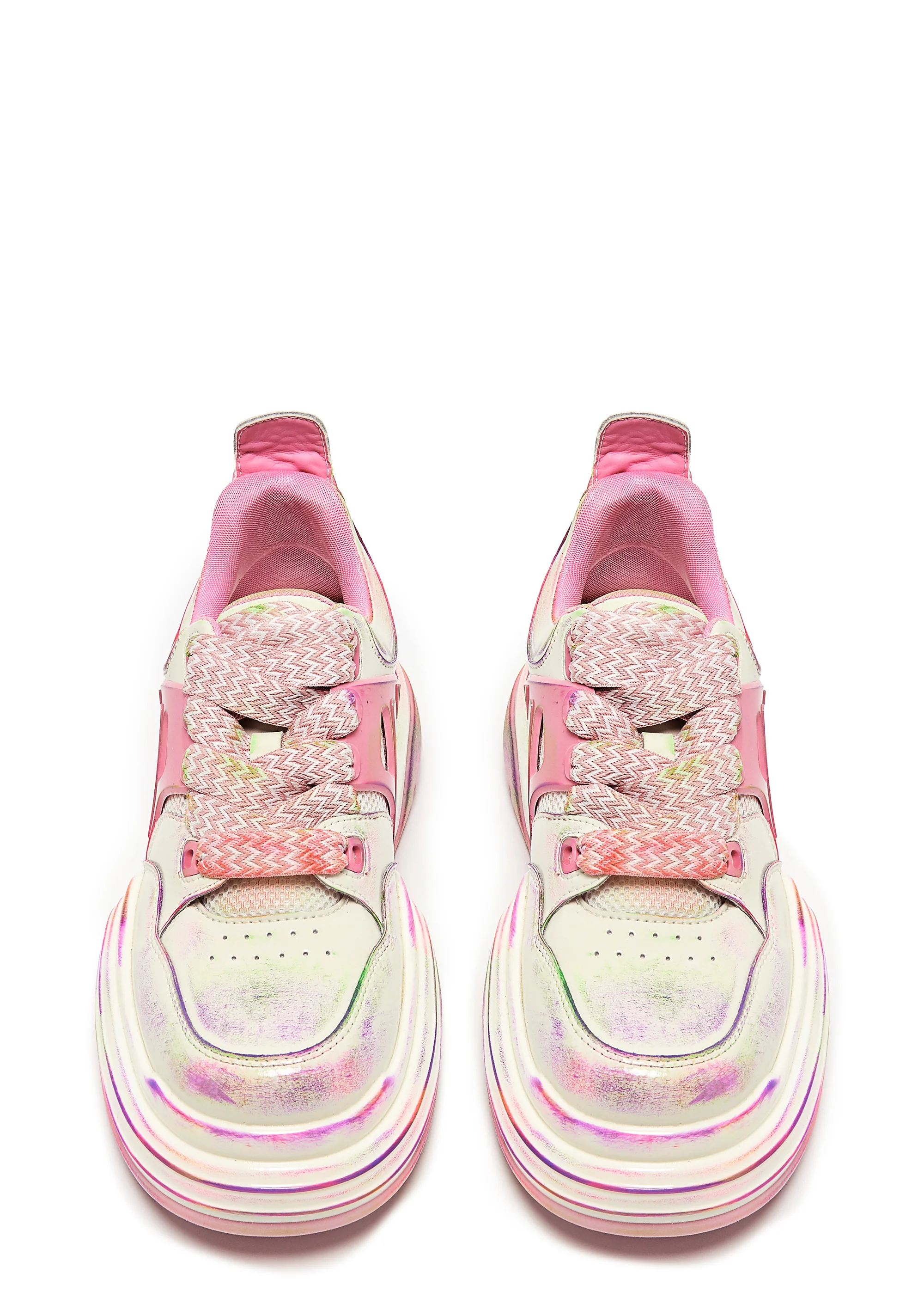 Kaleidoscopic Platform Trainers - Rainbow - Image 3