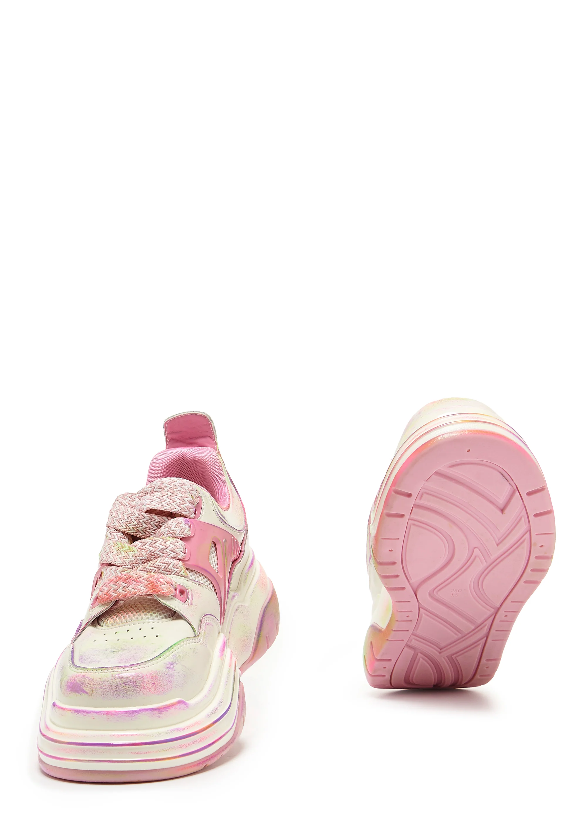 Kaleidoscopic Platform Trainers - Rainbow - Image 4