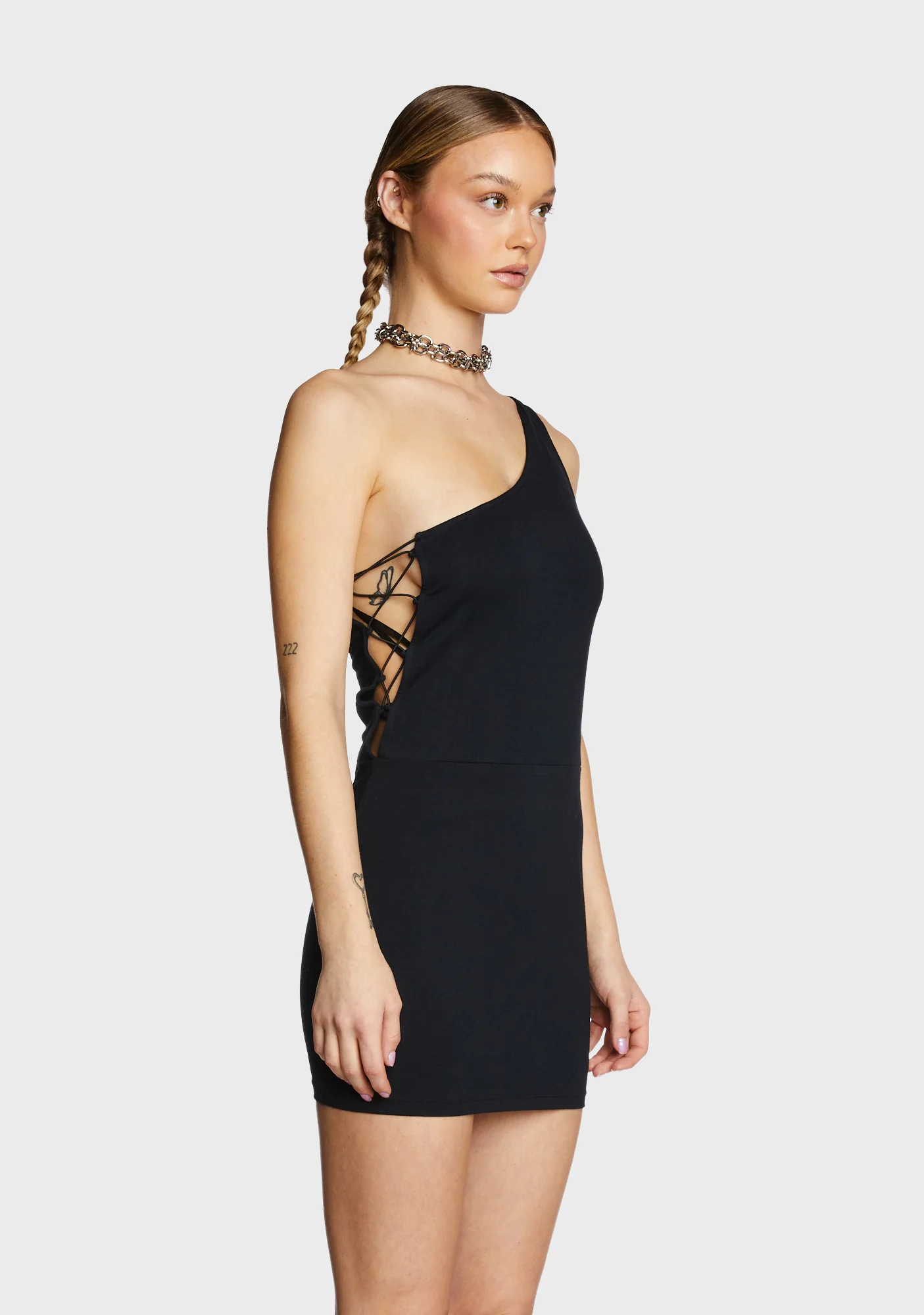 Kanya Lace Up Mini Dress - Image 4
