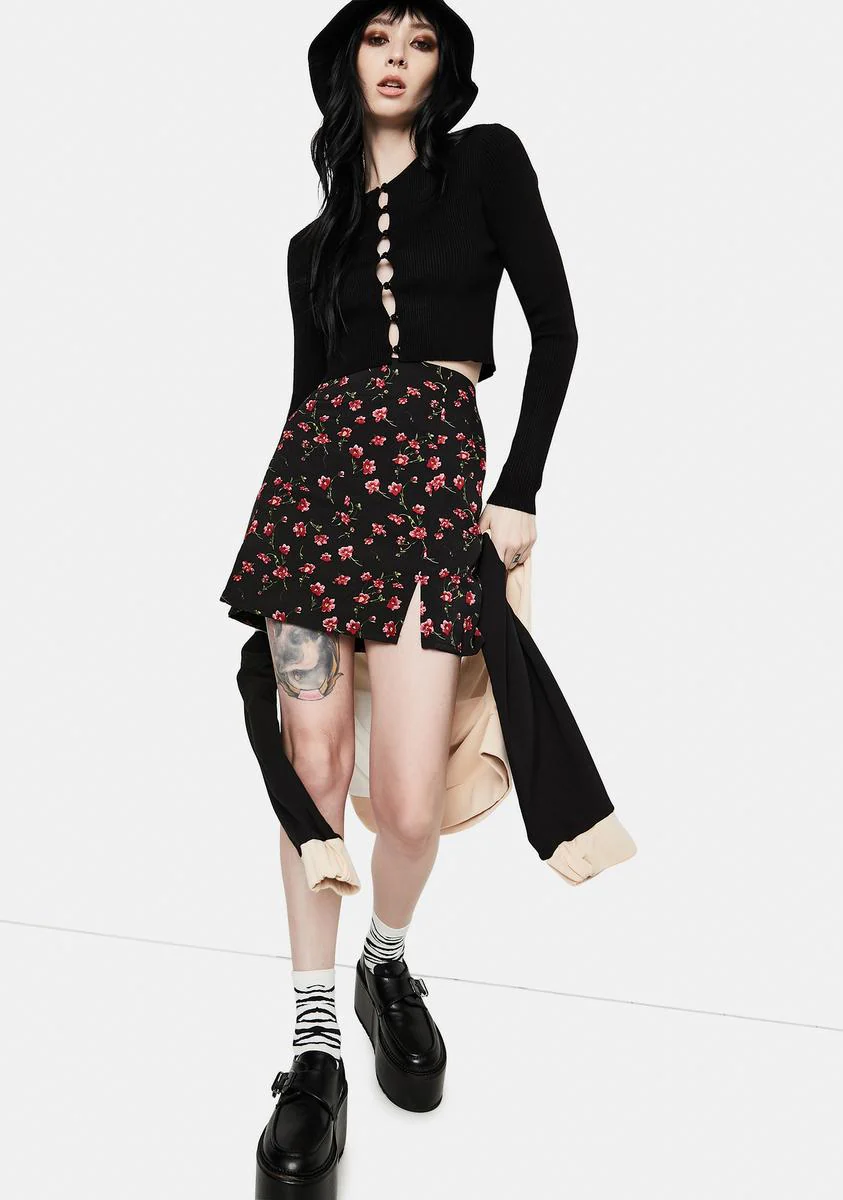 Kaya Floral Mini Skirt - Image 3