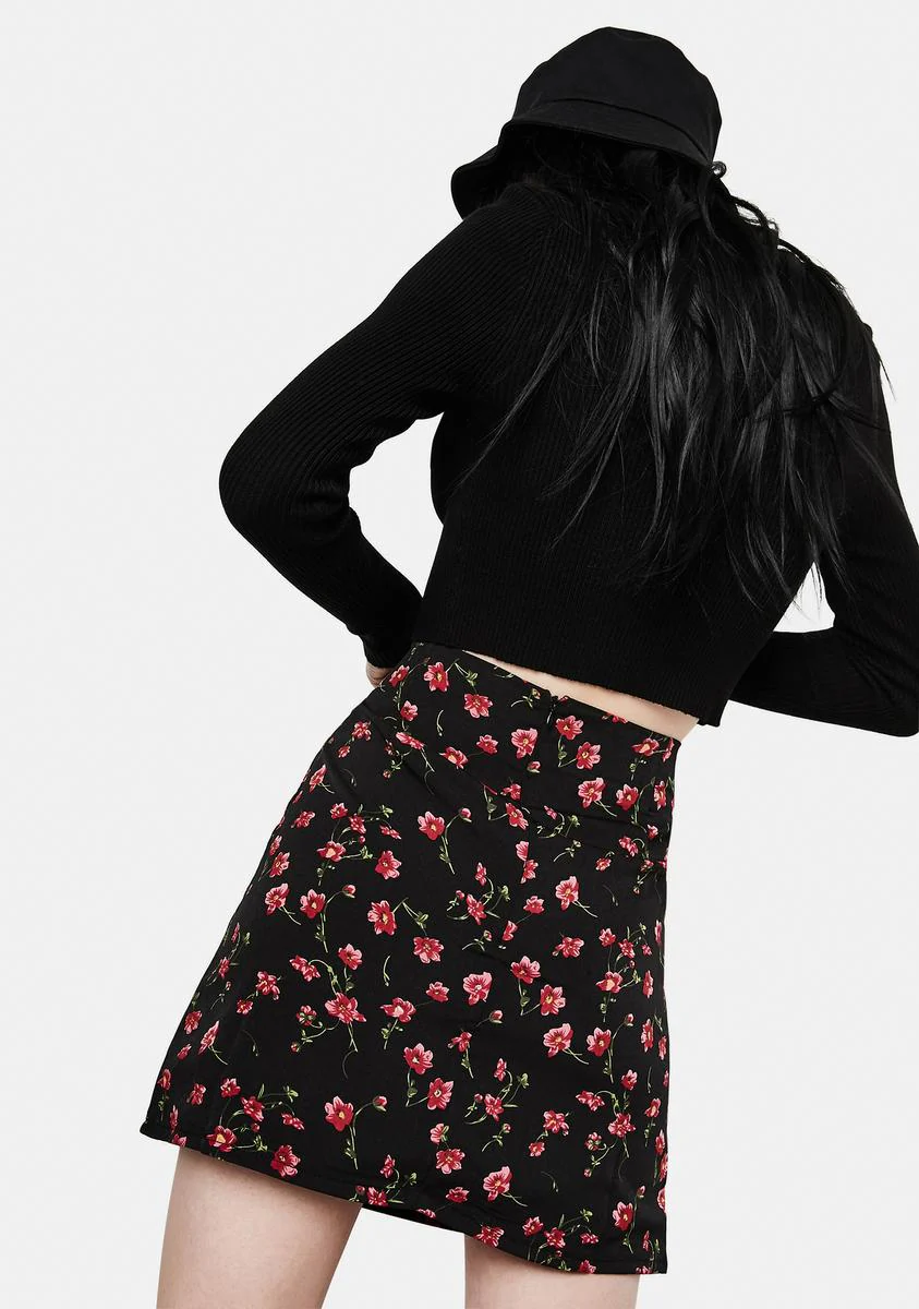 Kaya Floral Mini Skirt - Image 4