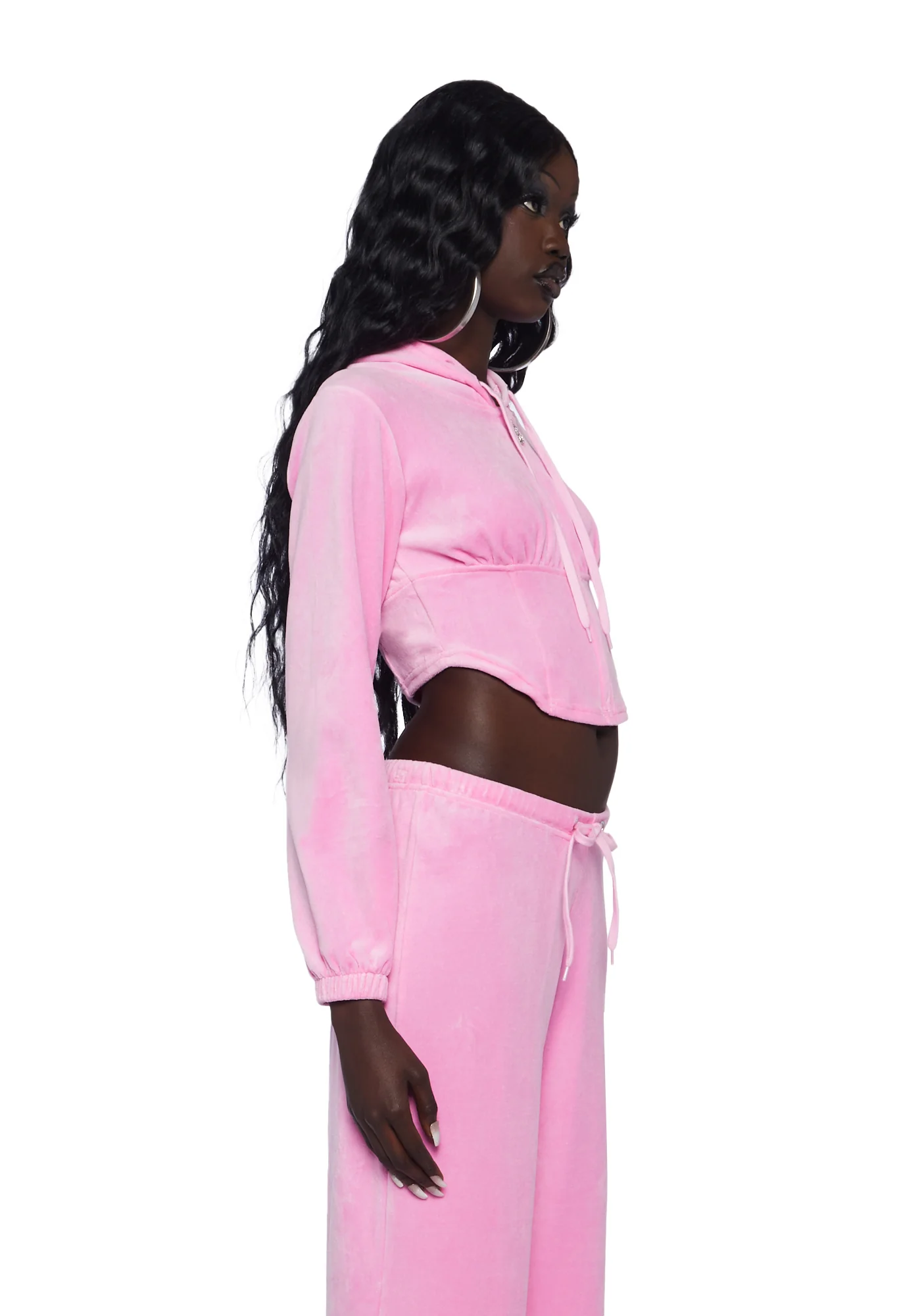 Keep It Glossy Corset Hoodie - Image 3