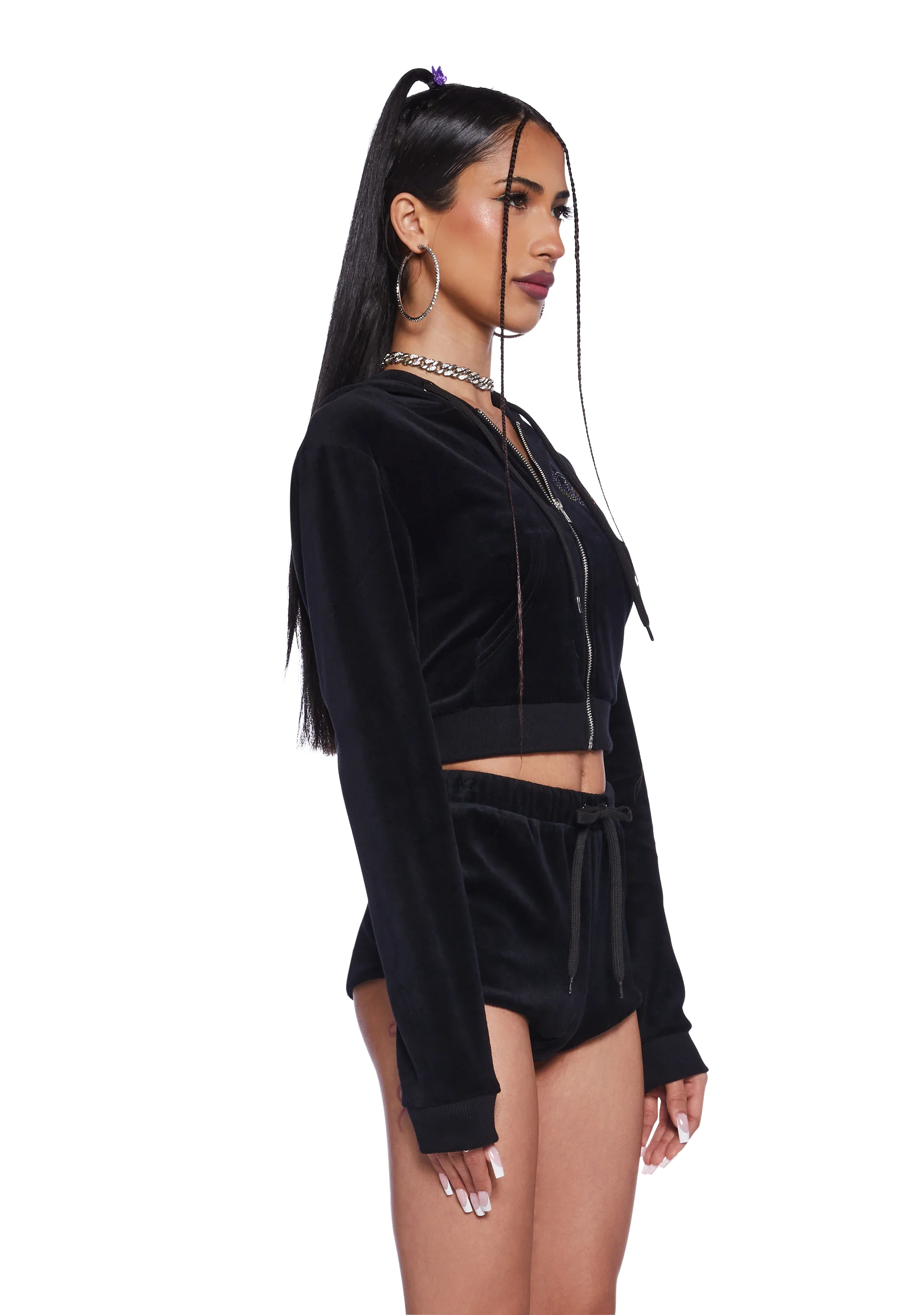 Keep It Glossy Velour Jacket - Rainbow - Image 3