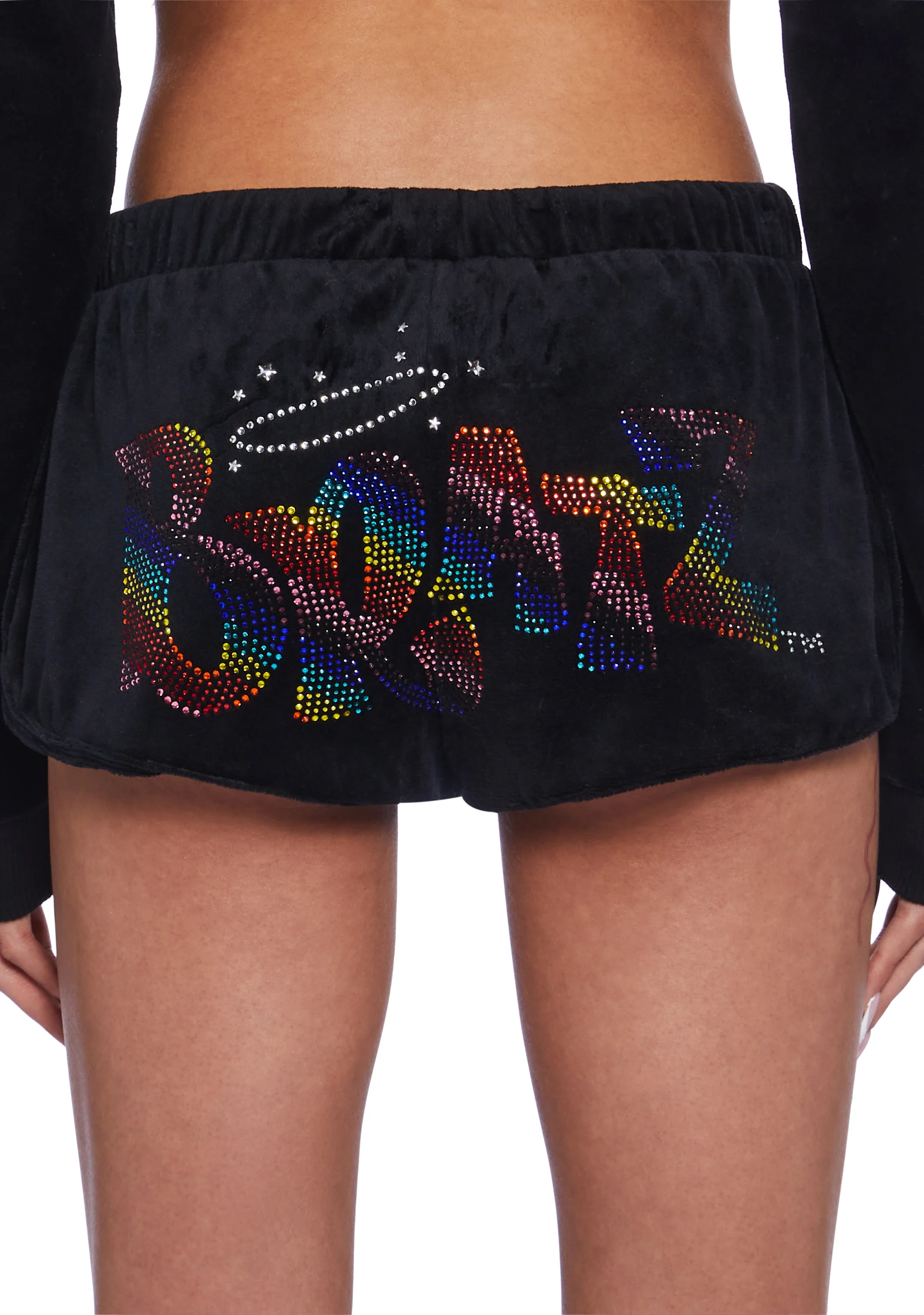 Keep It Glossy Velour Shorts - Rainbow - Image 6
