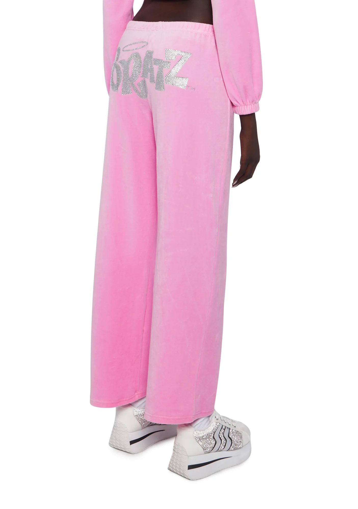 Keep It Glossy Velour Sweatpants - Image 4