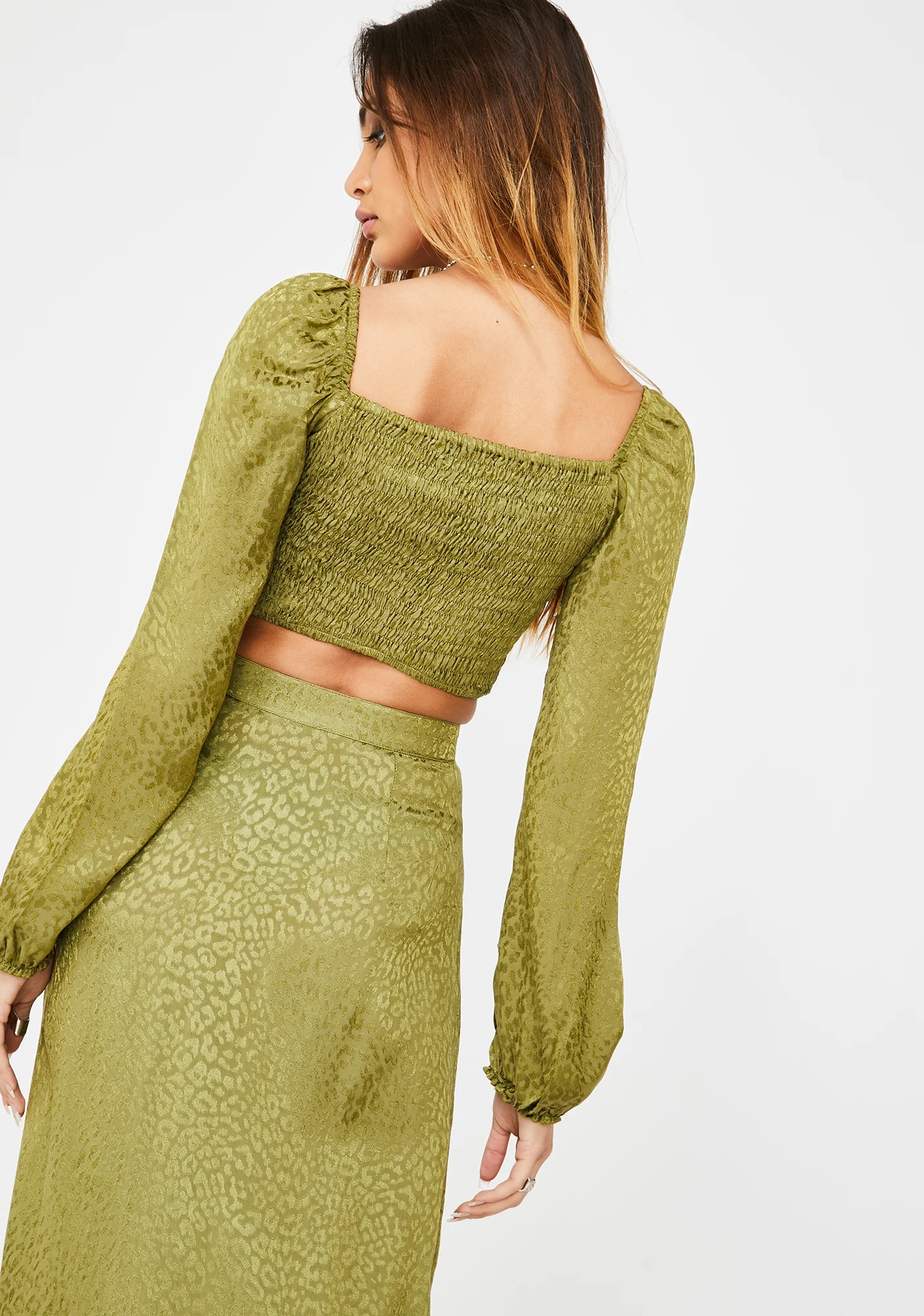 Khaki Cheetah Elina Top - Image 4