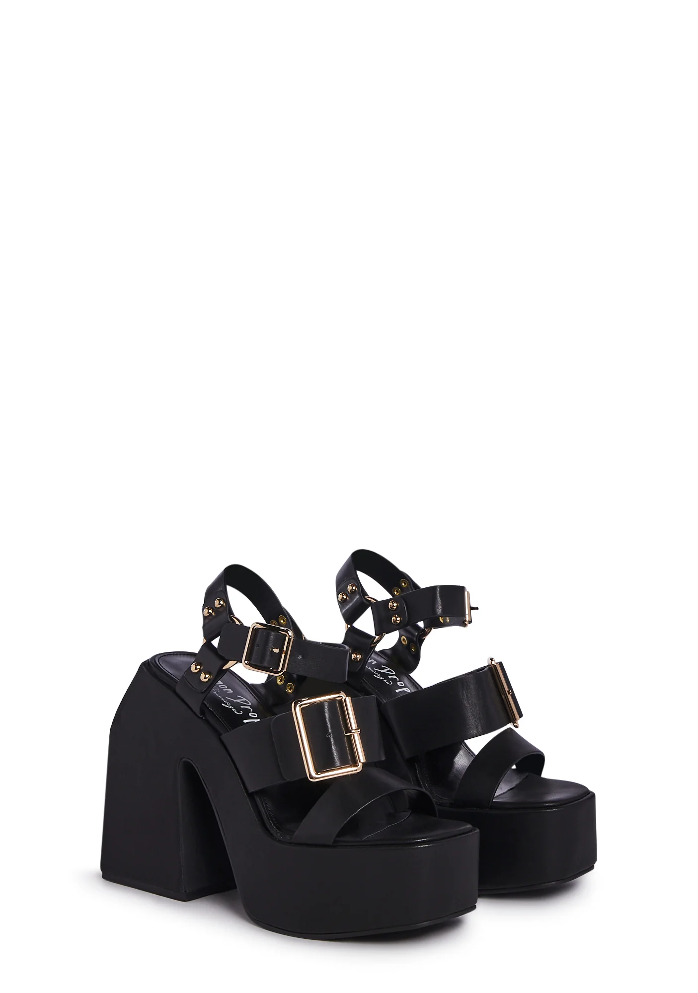 Khali Block Heels - Black - Image 3