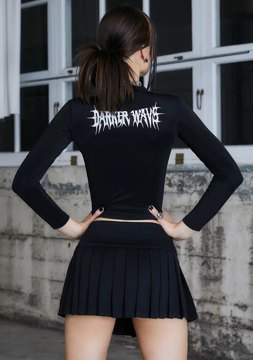 Kickdrum Pleated Mini Skirt - Image 4