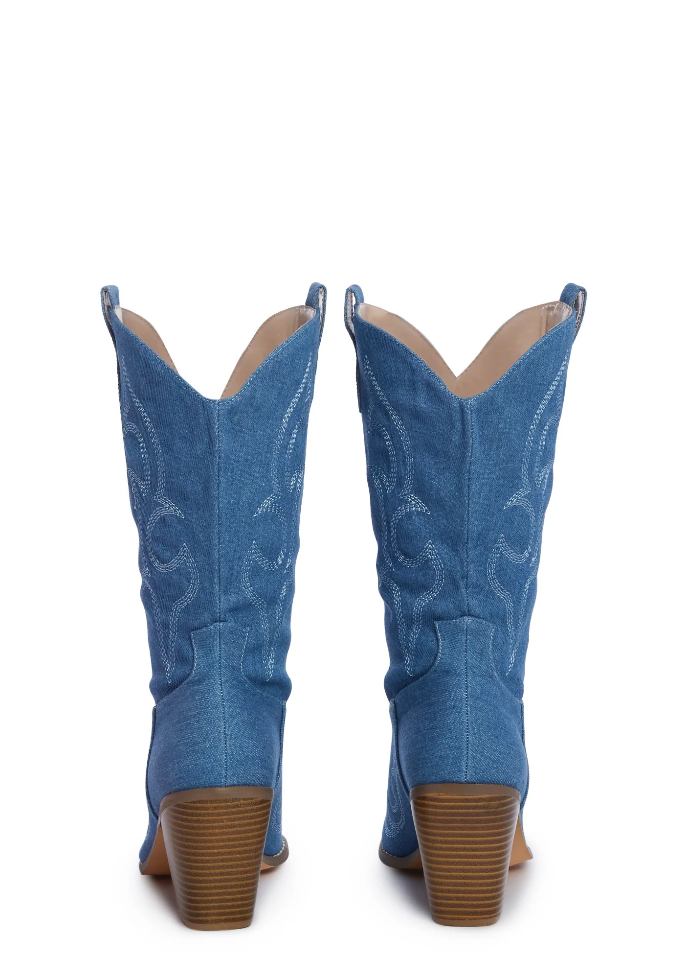 Kicking Back Denim Cowboy Boots - Image 4