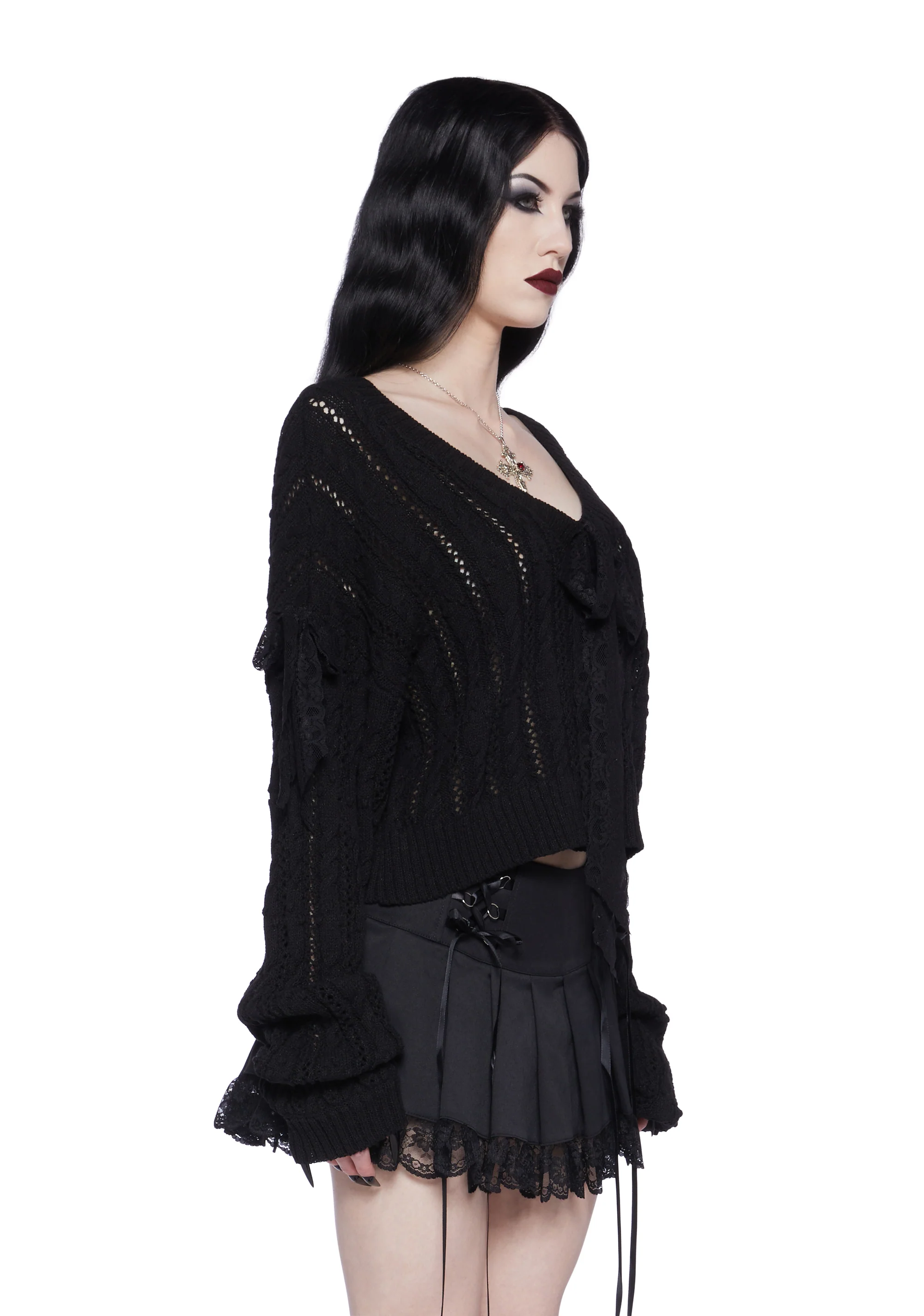 Kindled Romance Cropped Sweater - Image 4