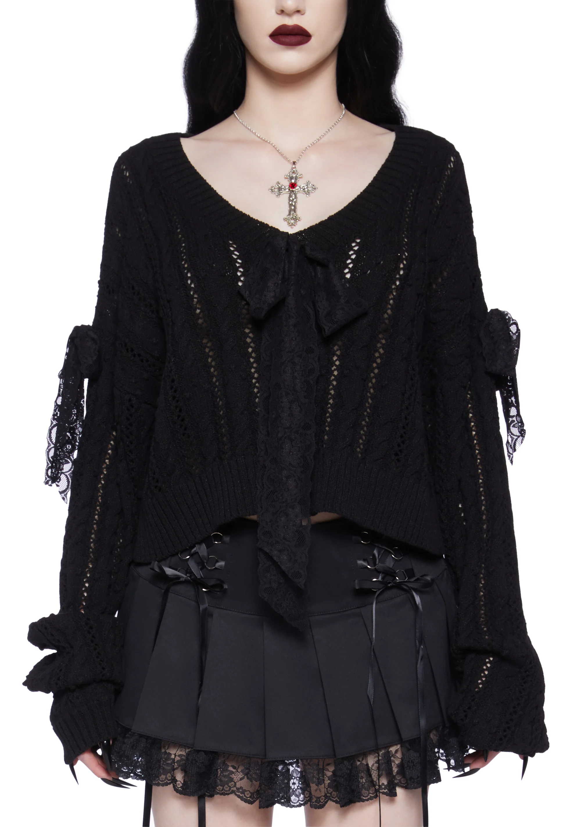Kindled Romance Cropped Sweater - Image 5