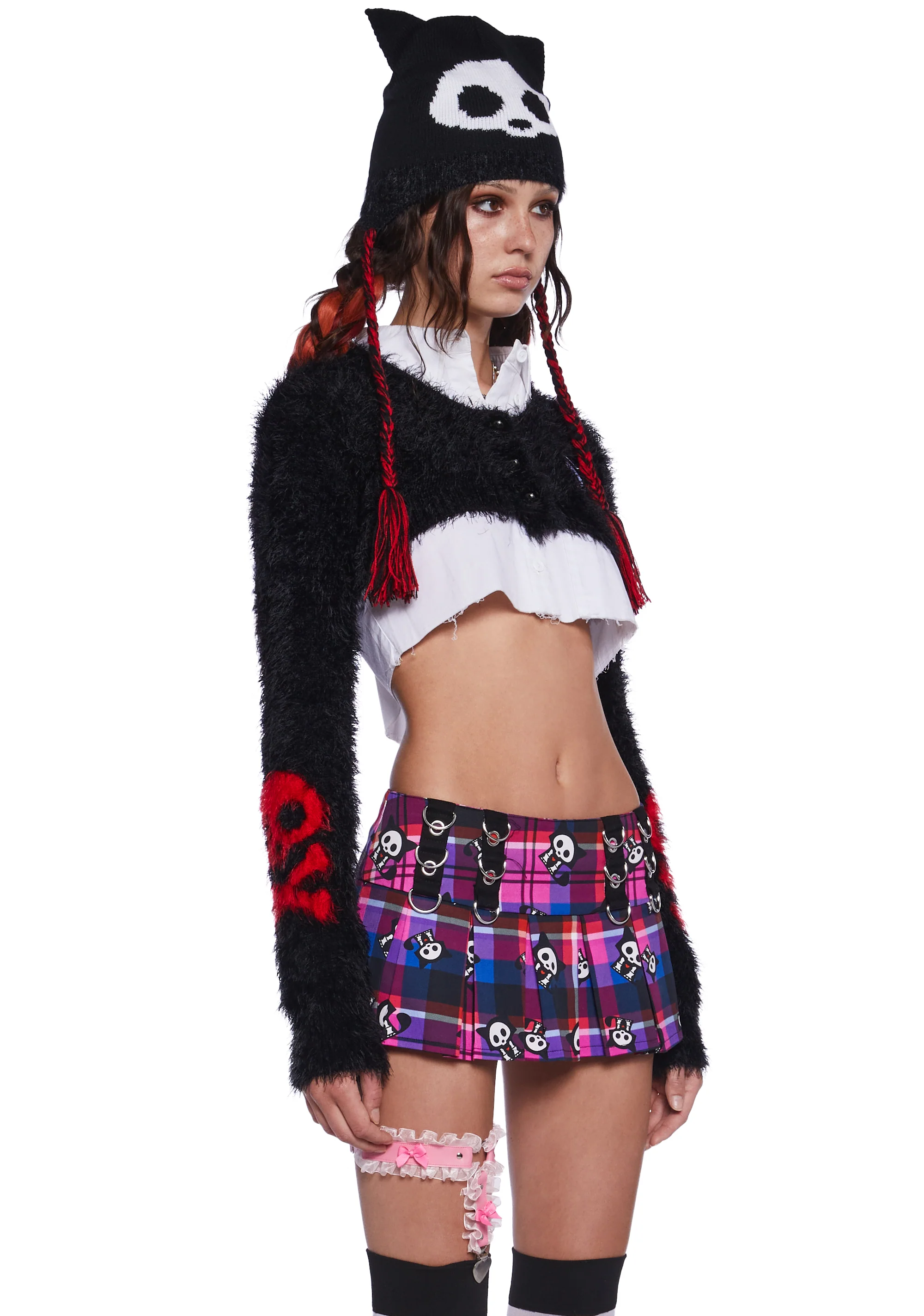Kit Fuzzy Cropped Cardigan - Image 3