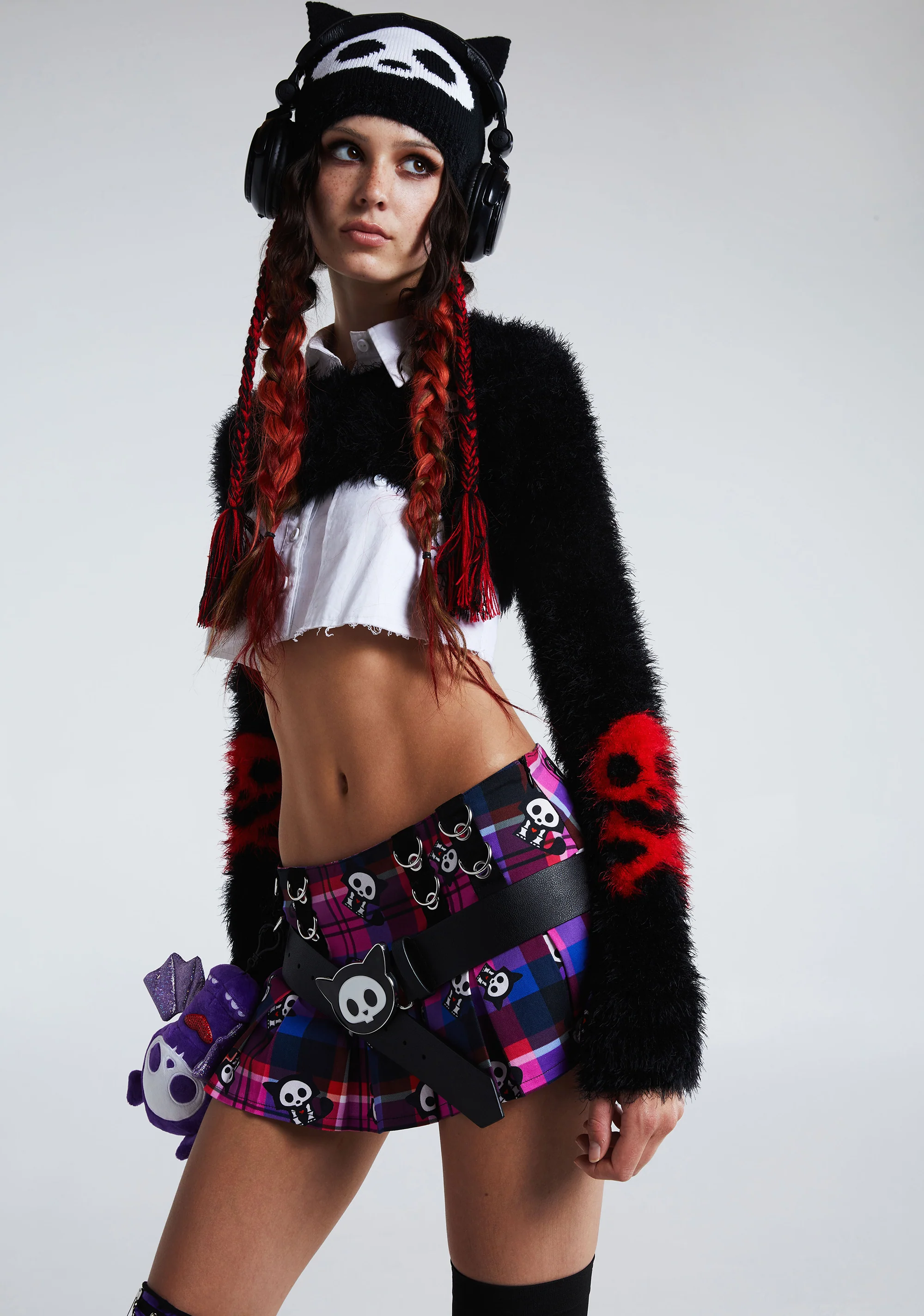 Kit Fuzzy Cropped Cardigan - Image 6