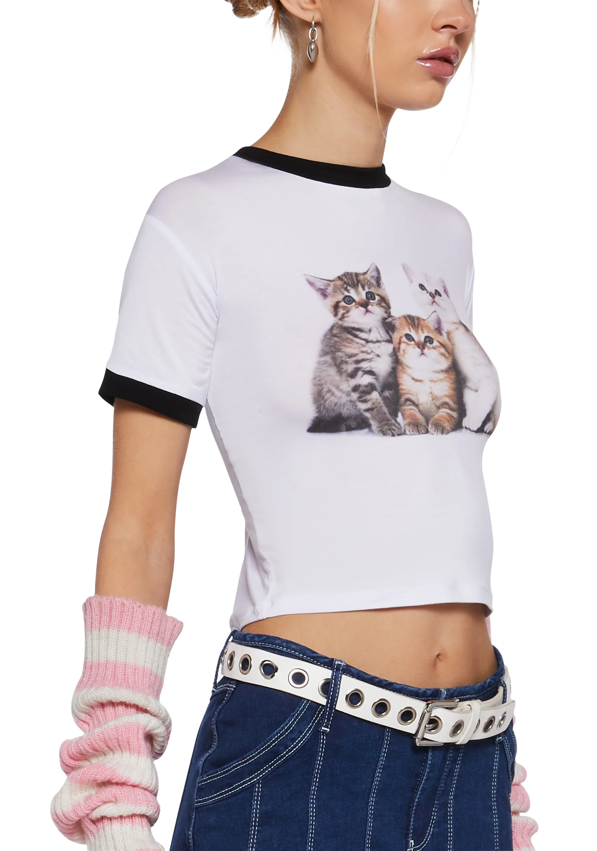 Kitty Love Baby Tee - Image 5