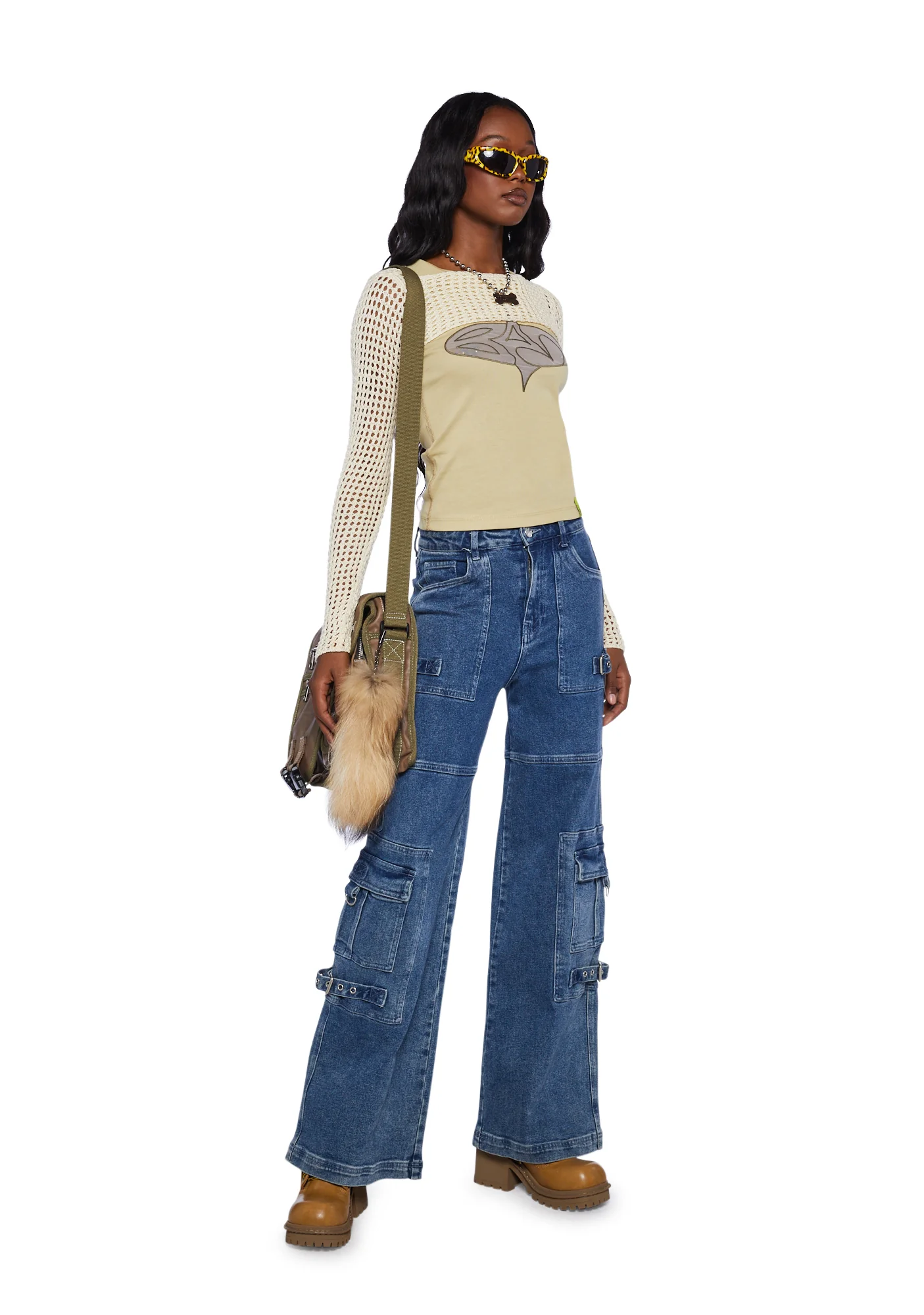 Knitted Cropped Shrug - Image 2