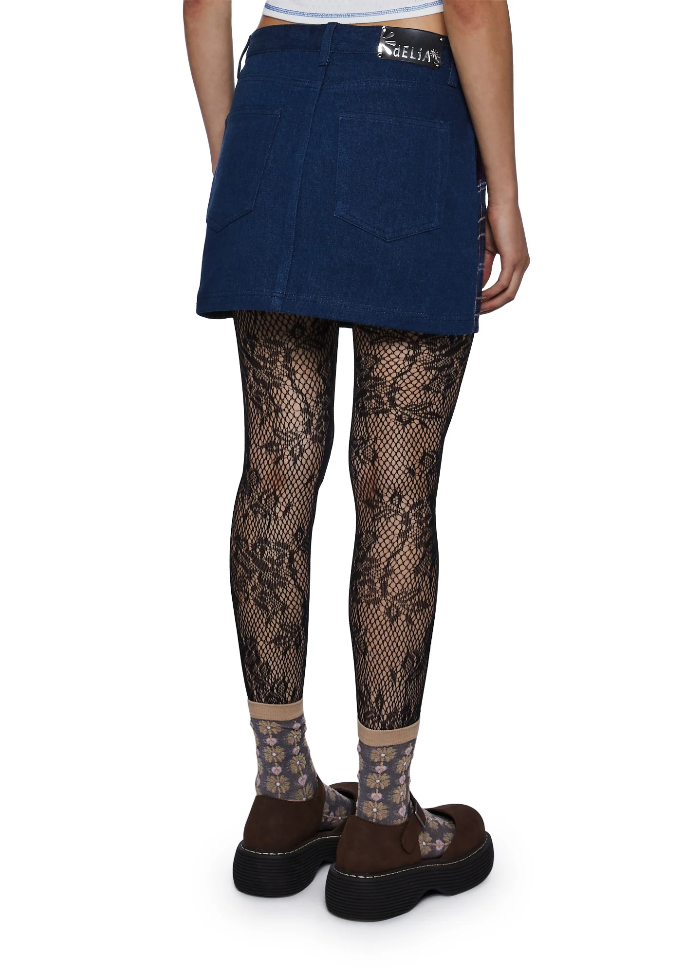 Knitted Noise Mini Skirt - Image 4