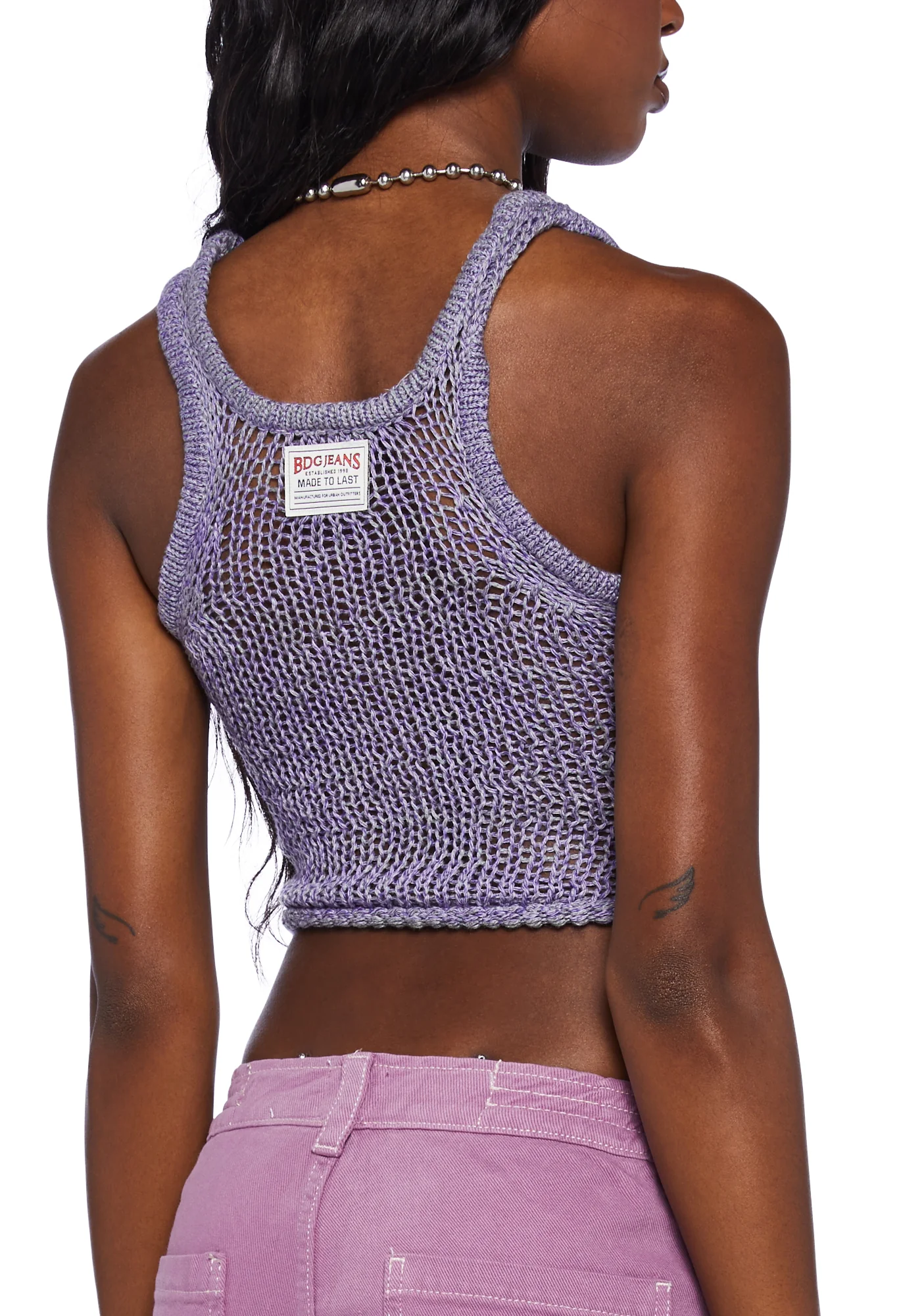 Knitted Scoop Tank Top - Image 6