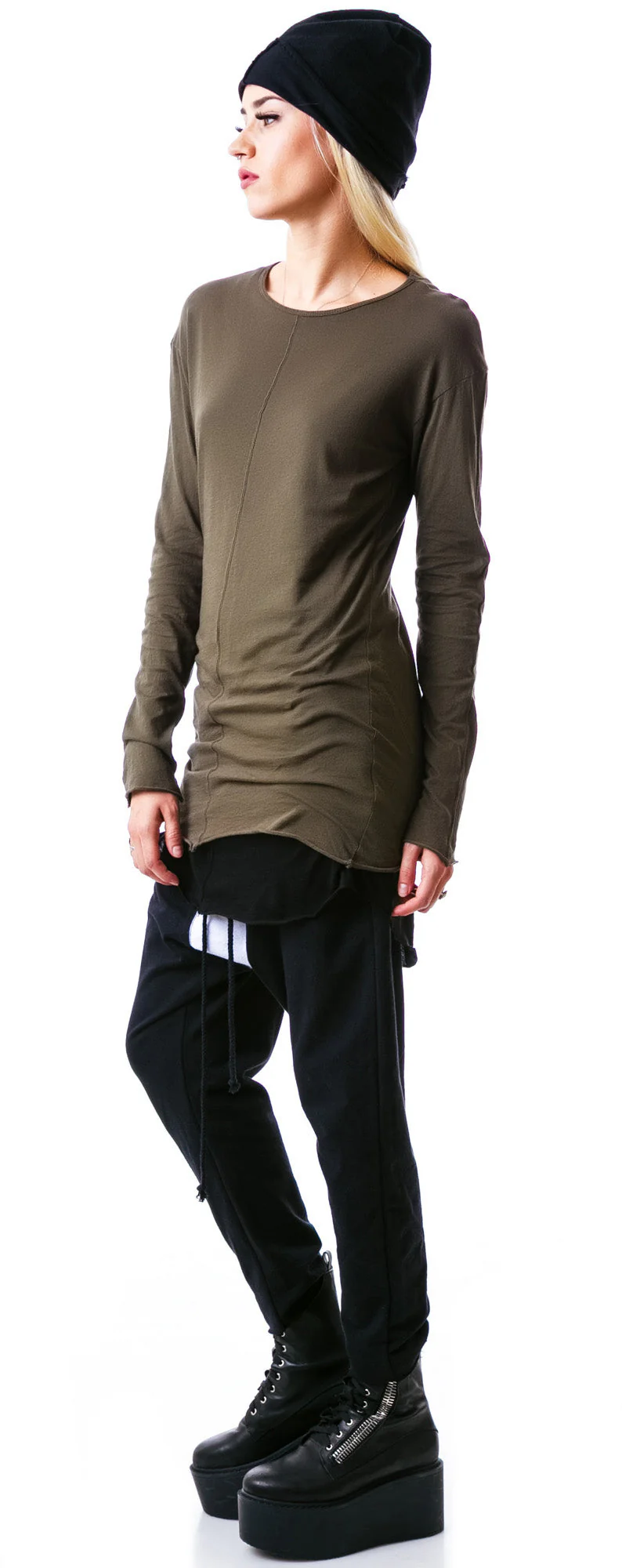 Knomad Long Sleeve Crew - Dark Green - Image 7