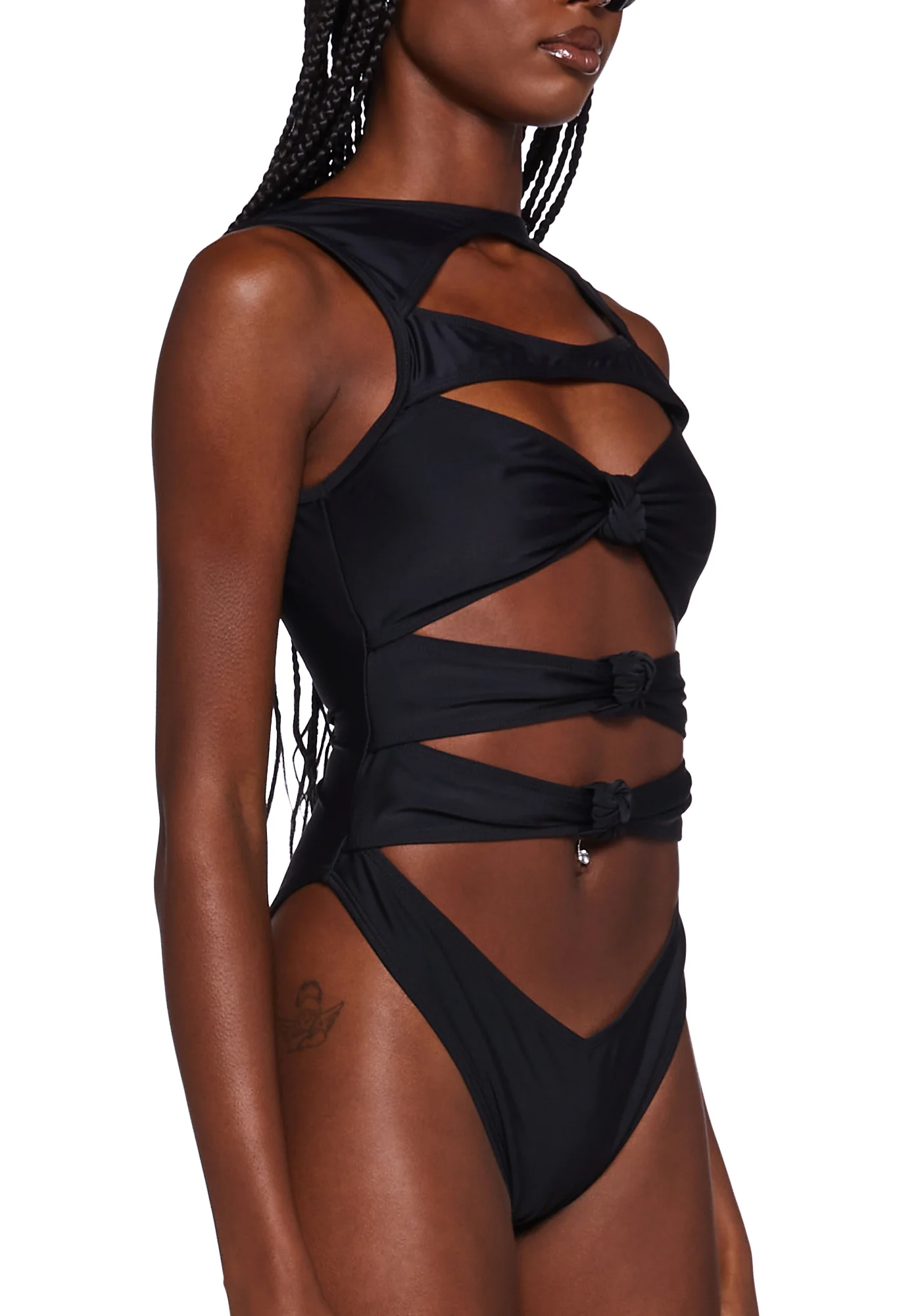 Knot Front One Piece Swimsuit - Image 5