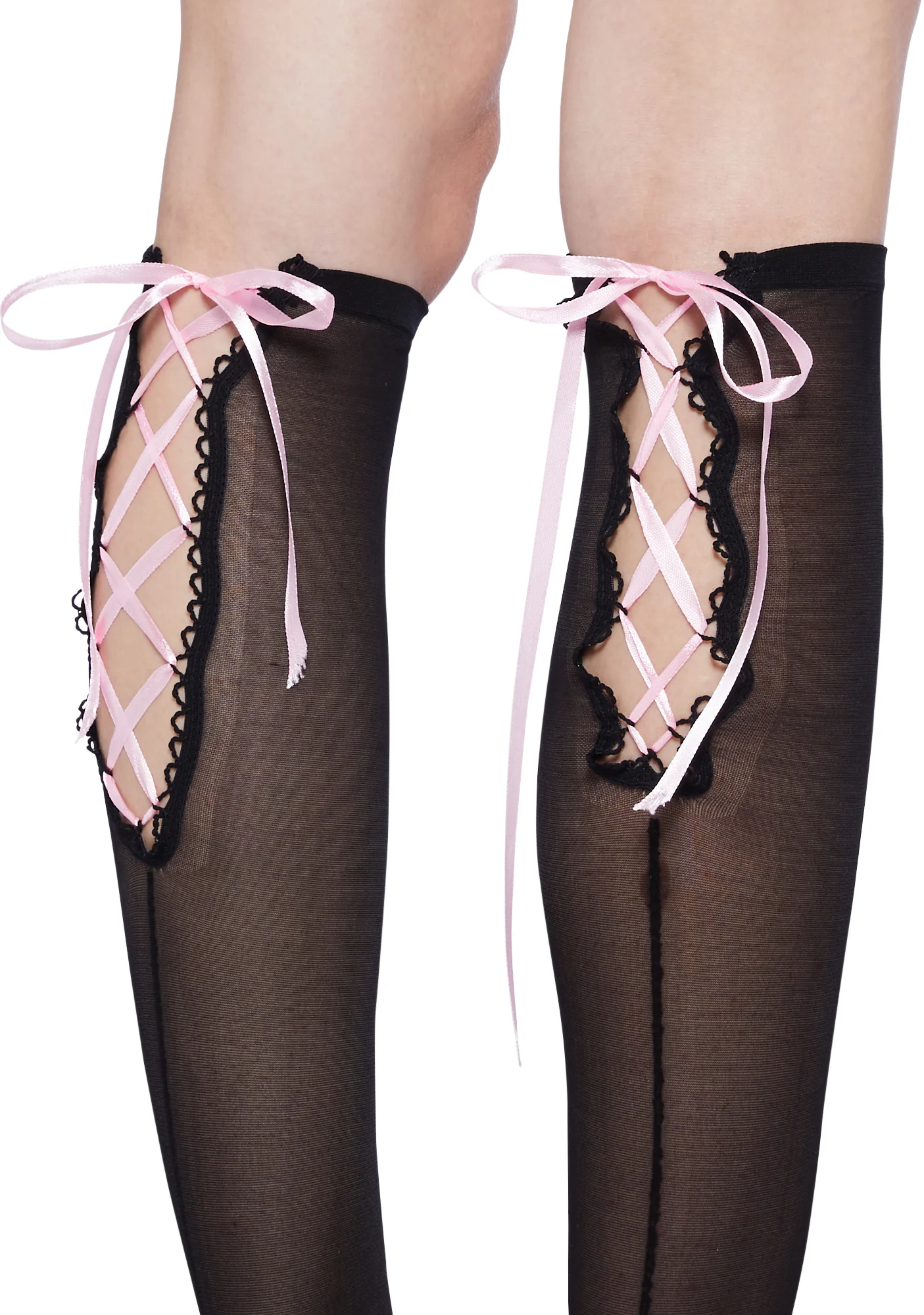 Knotted Wonders Sheer Knee High Socks - Image 2