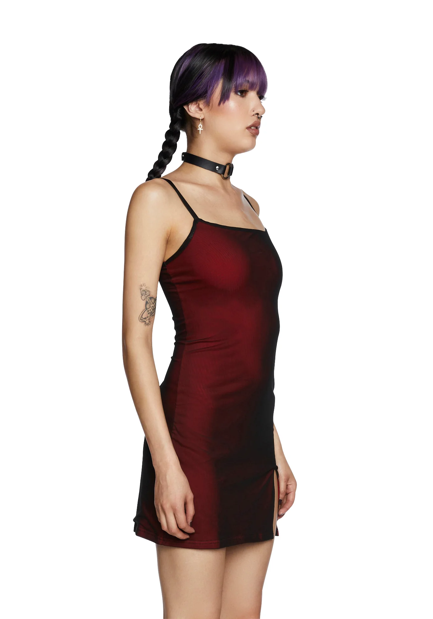 Know My Worth Slip Dress - Red - Image 3