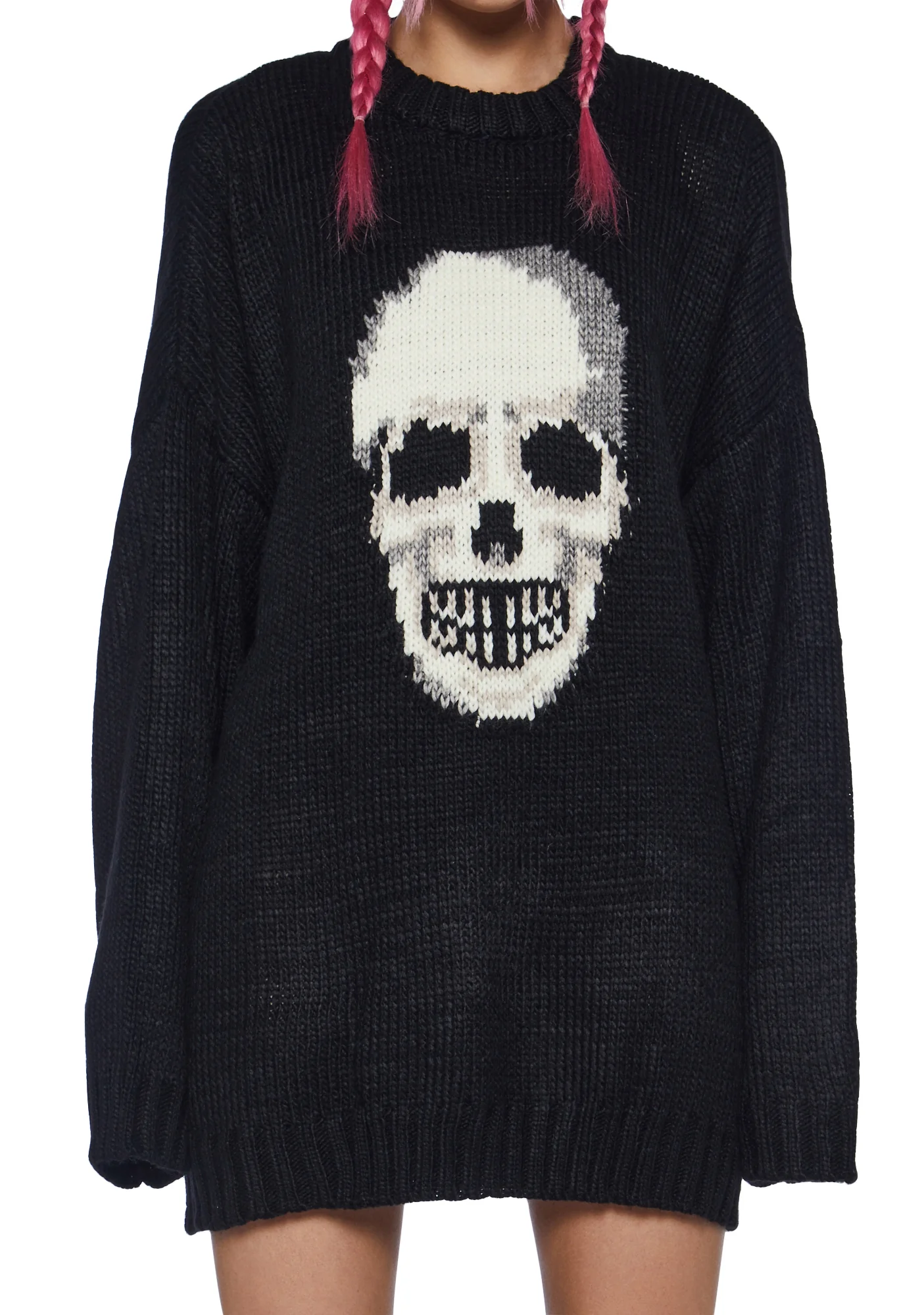 Knowing Skull Knit Sweater - Image 5