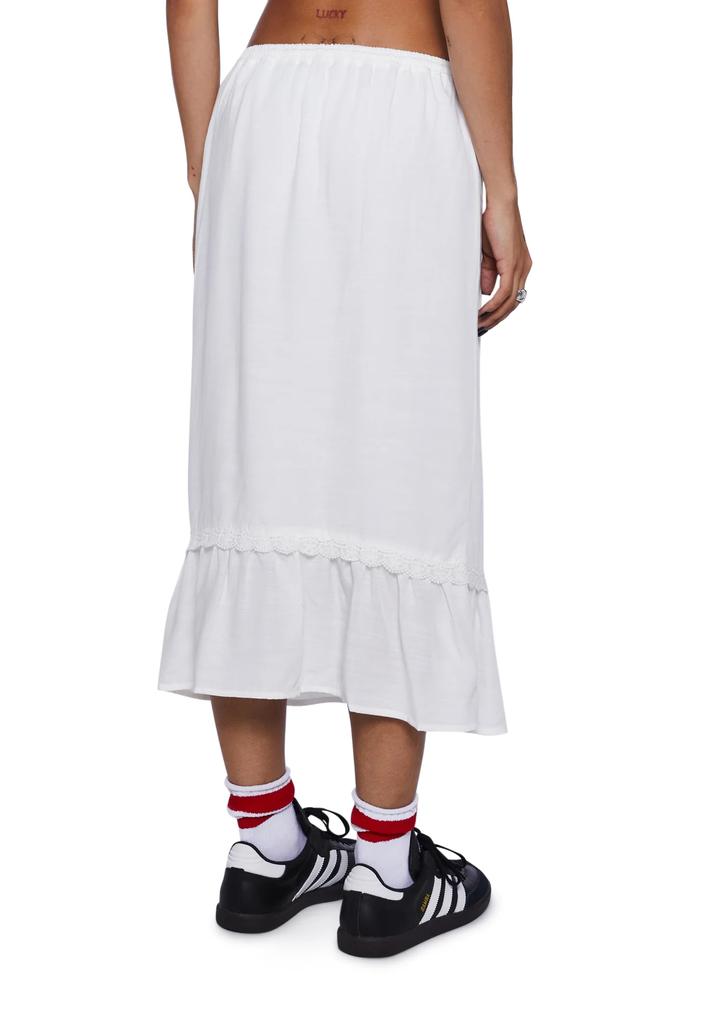 Kokies Frill Hem Midi Skirt - Image 4