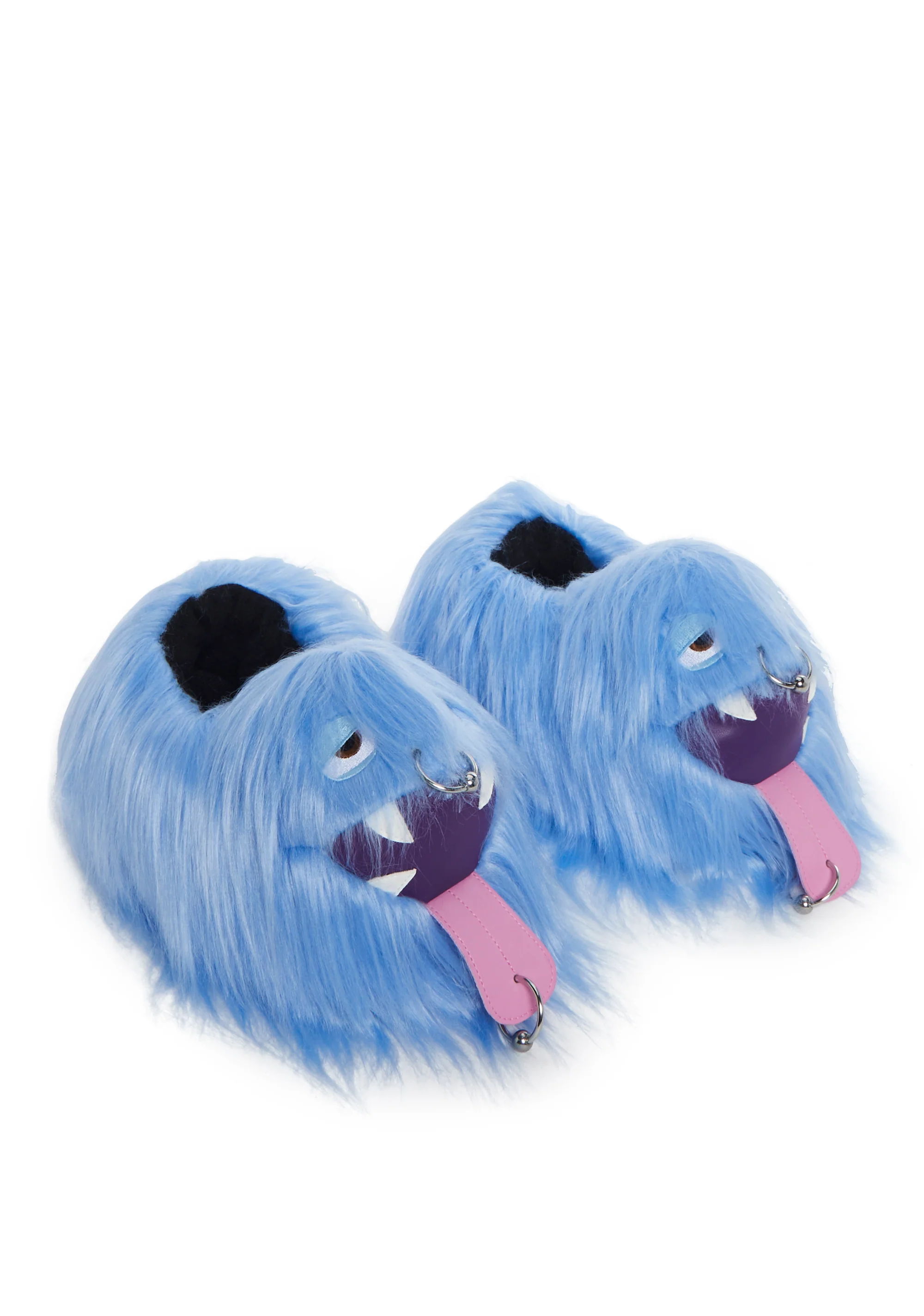 Case Of The Grumpies Fuzzy Slippers - Kooky Monster - Image 5