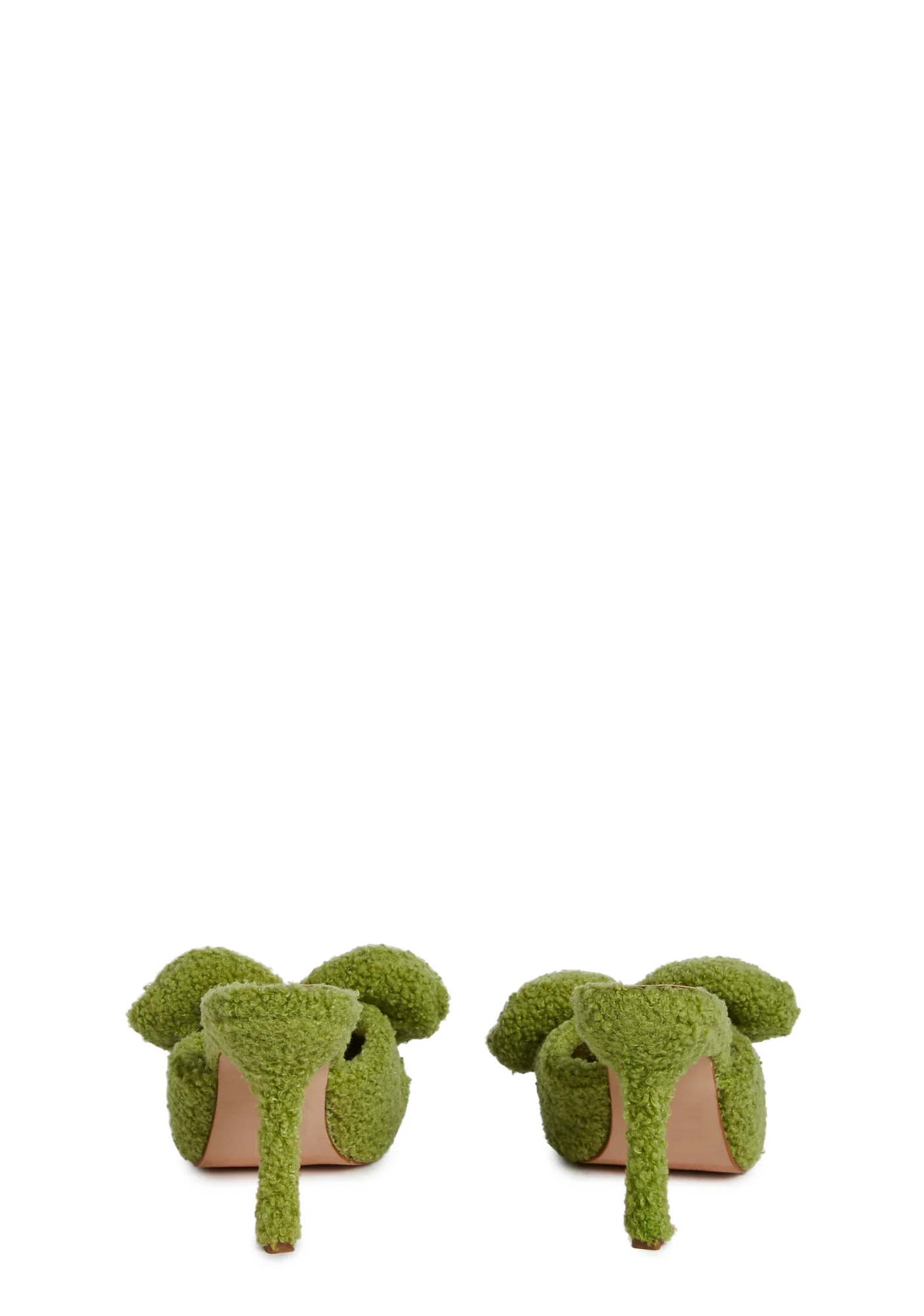 Kristoff Fluffy Heels- Green - Image 4