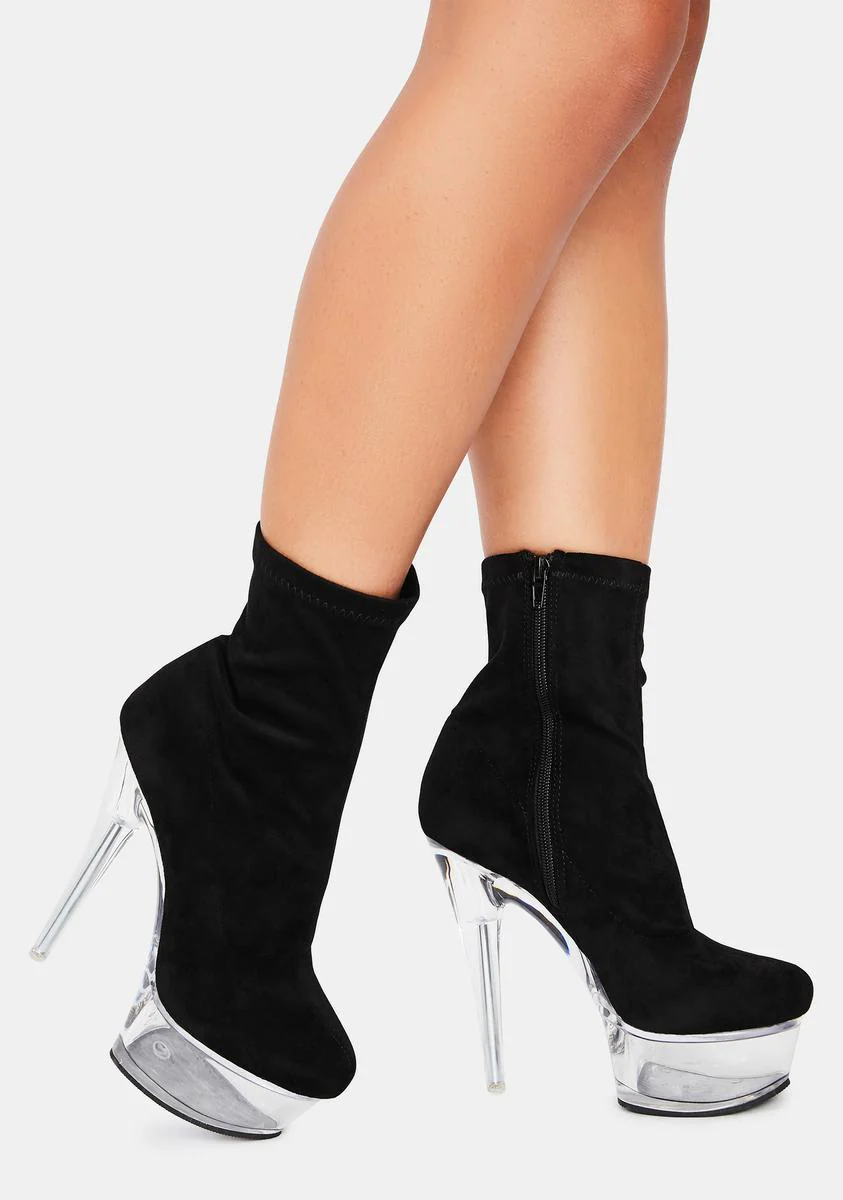 Kyky Clear Sock Booties - Image 3