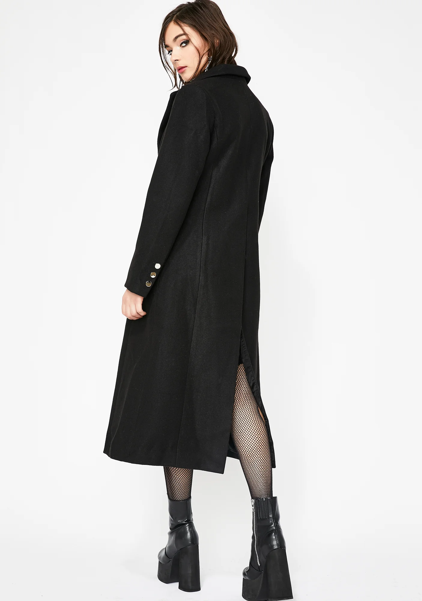 La Divina Asymmetrical Coat - Image 4