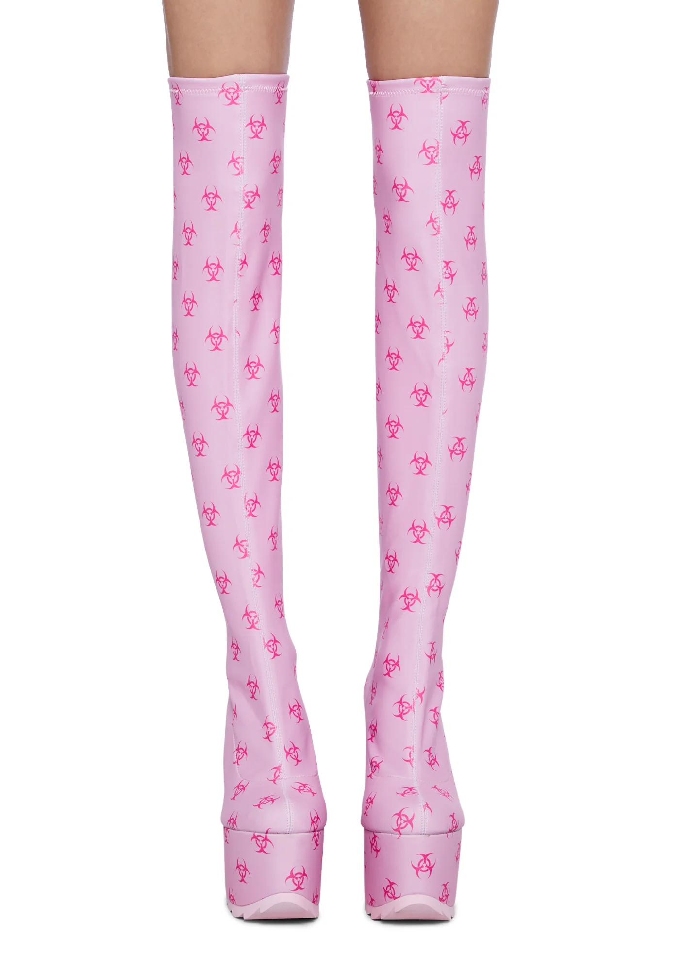 Labyrinth Toxica Thigh High Boots - Pink - Image 4