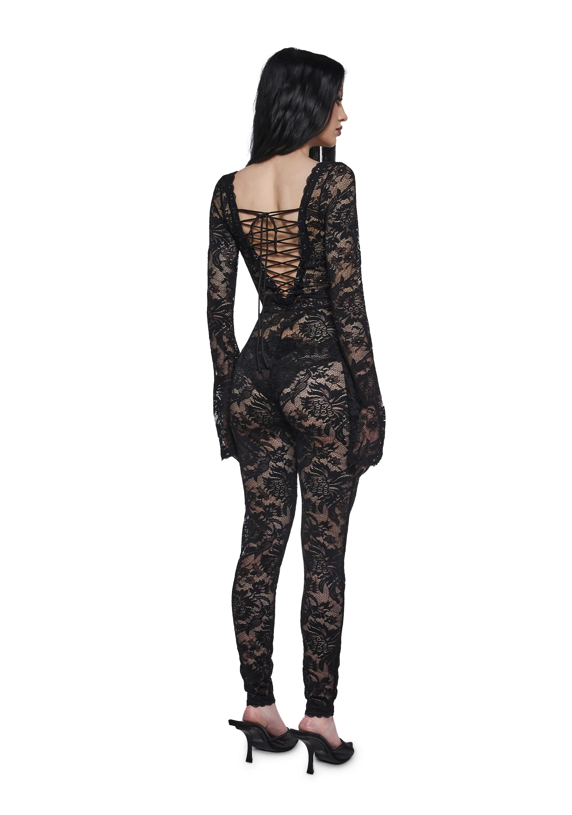 Floral Lace Catsuit - Image 5