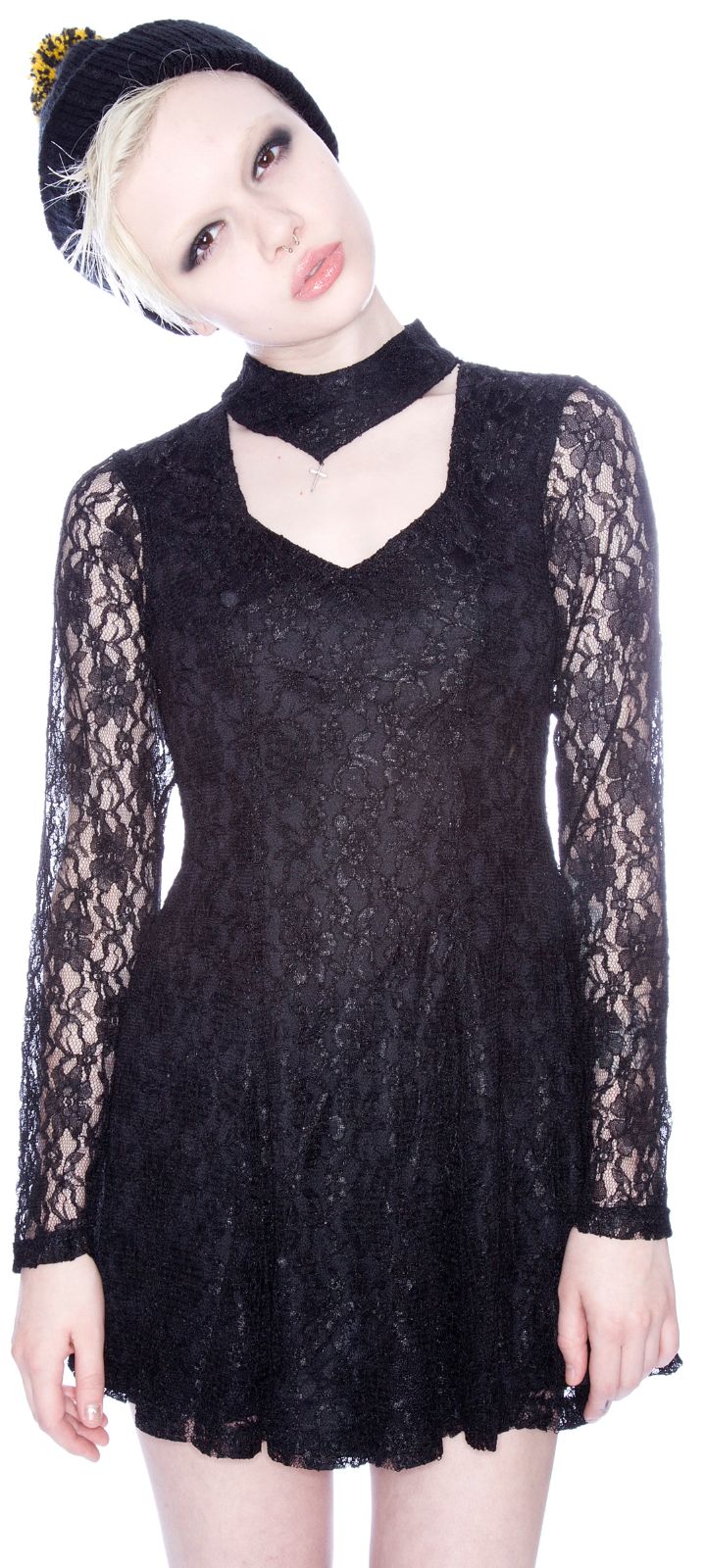 Lace Choker Dress - Image 10