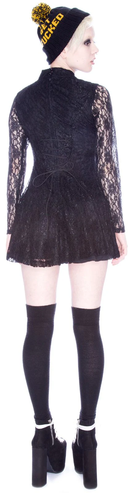 Lace Choker Dress - Image 9
