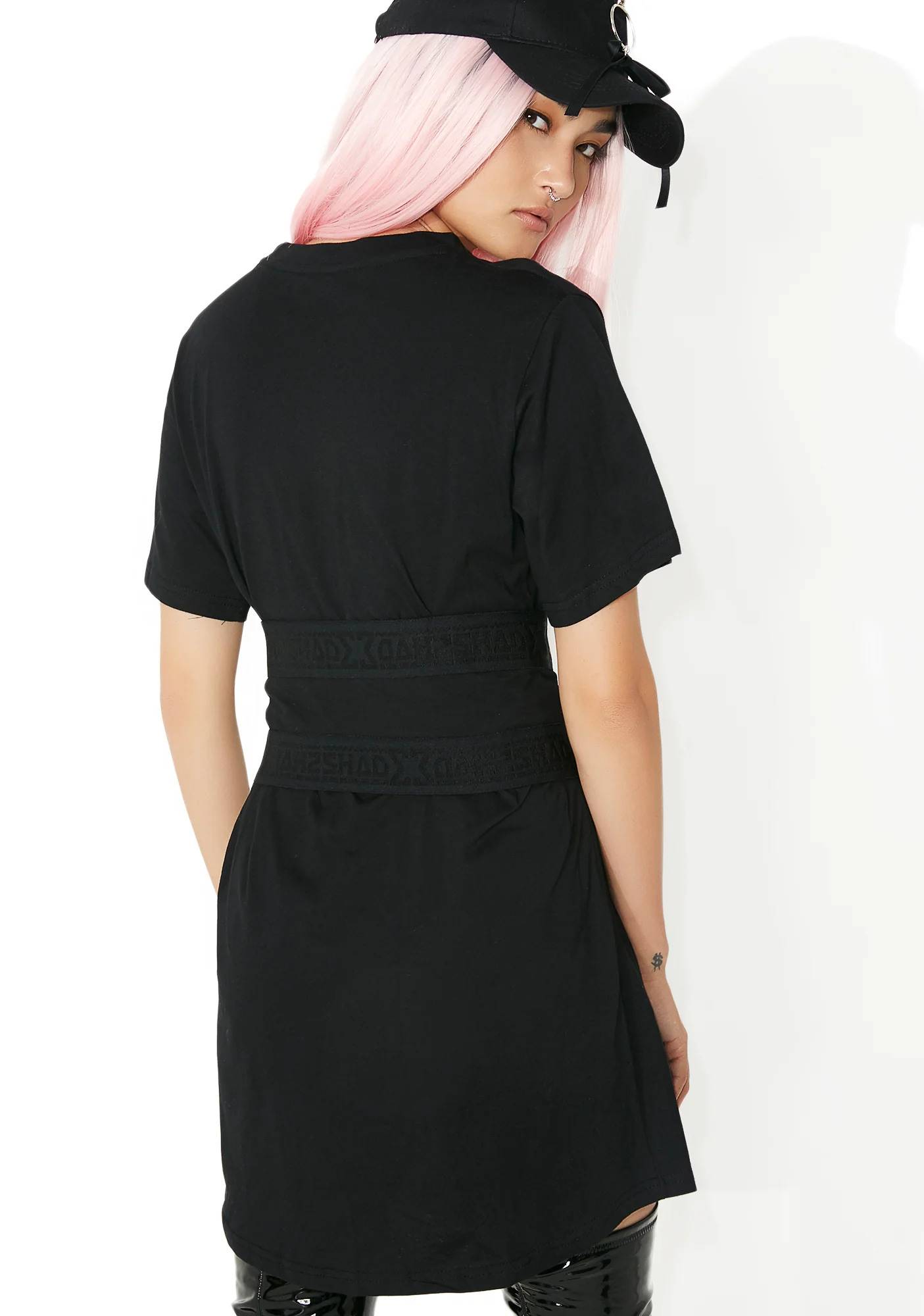 Lace Up Cincher T Dress - Image 8